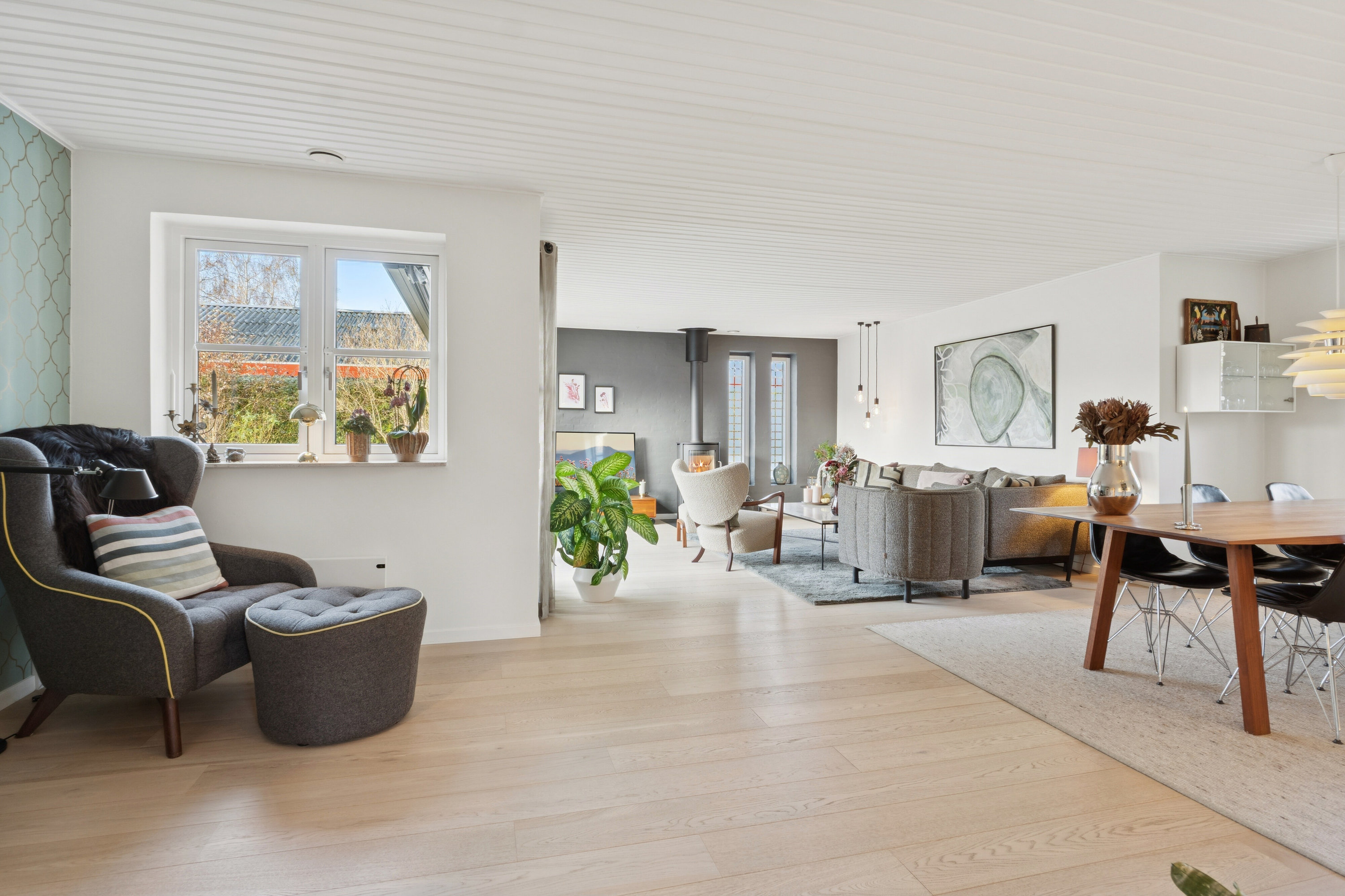 Fremhævet stue billede i fuldskærmstilstand. Billede af Vingeager 9, 2600 Glostrup