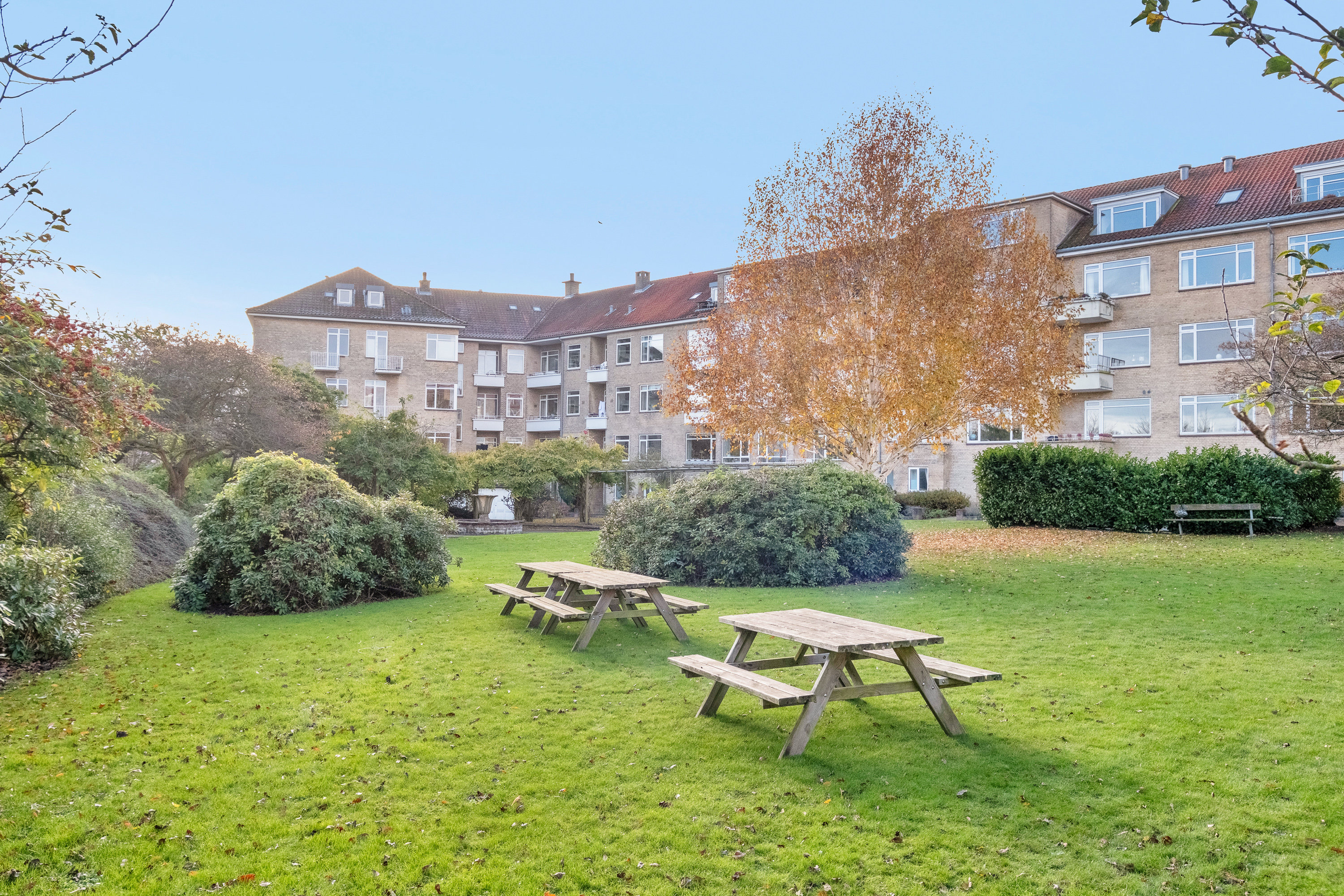 Fremhævet gårdmiljø billede i fuldskærmstilstand. Billede af Kildegården 11, 2. th., 8000 Aarhus C