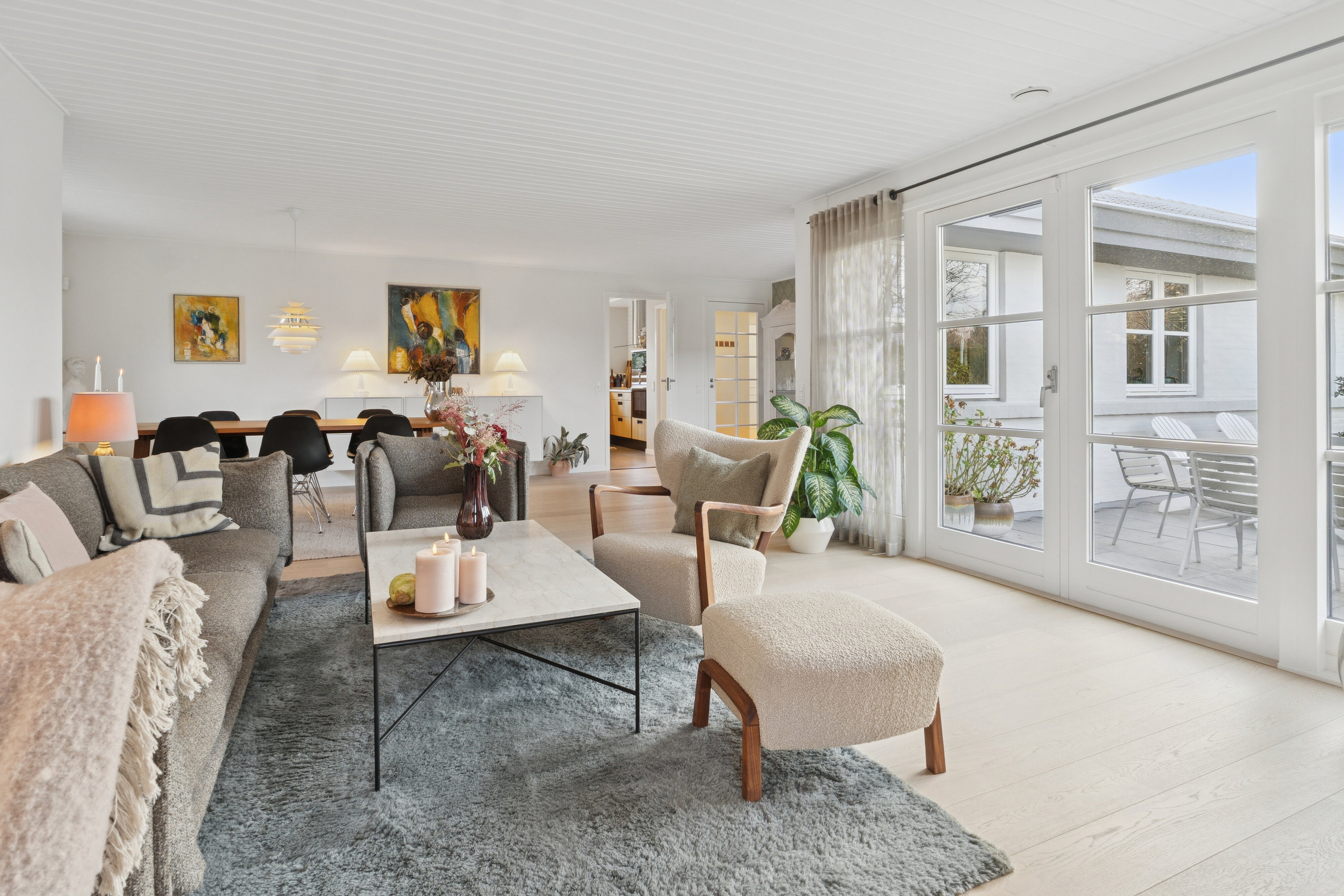 Fremhævet stue billede i fuldskærmstilstand. Billede af Vingeager 9, 2600 Glostrup