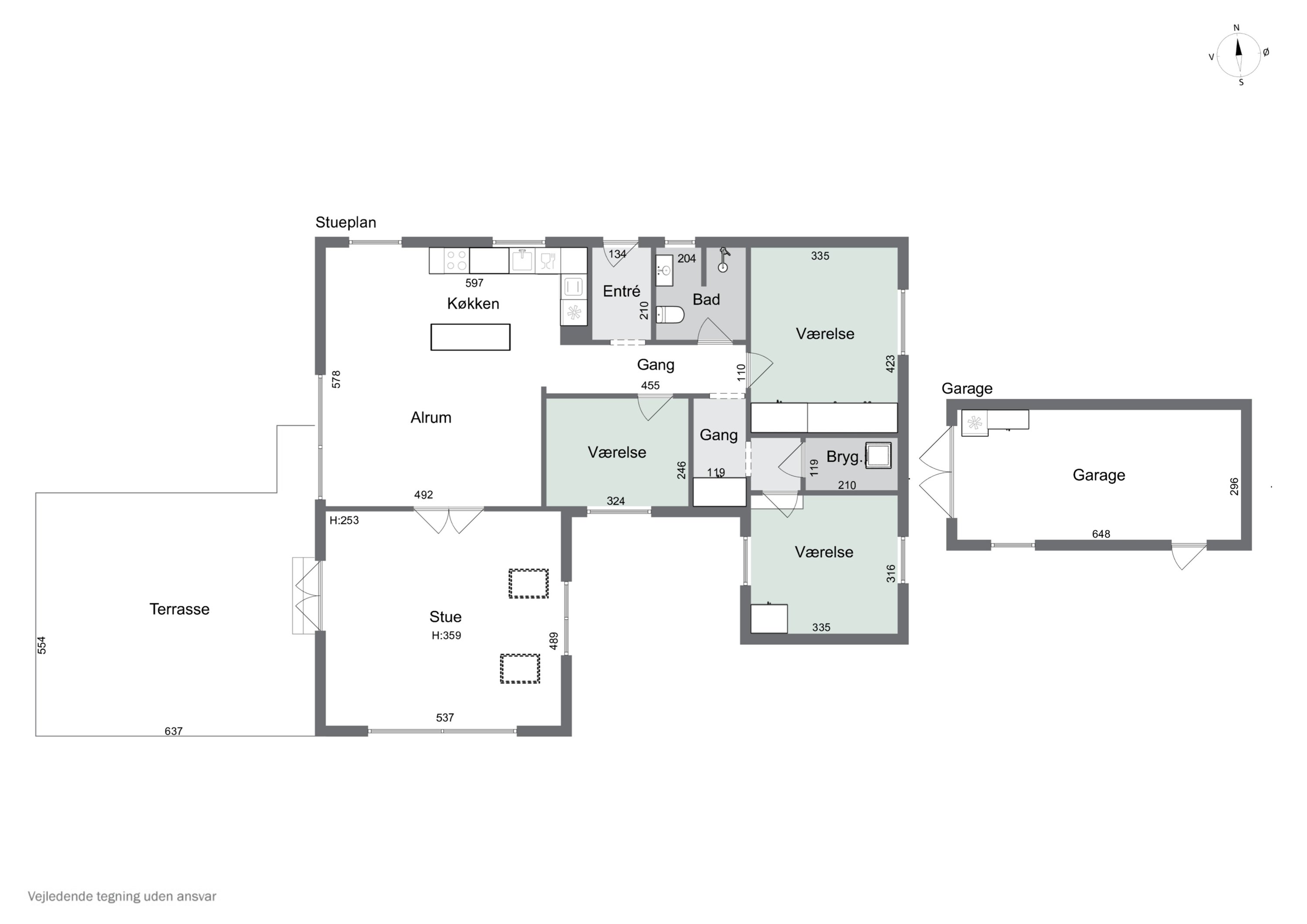 Plantegninger billede af Stjernevangen 3, 2600 Glostrup