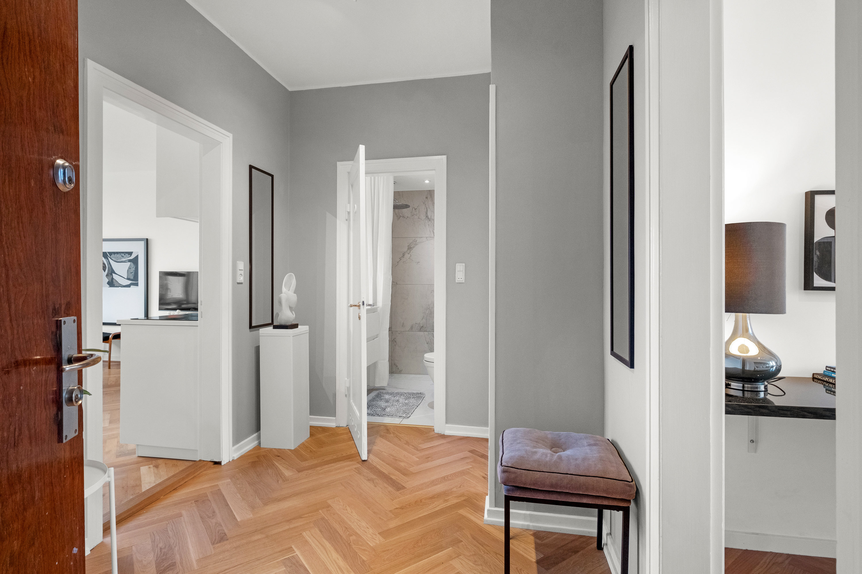 Fremhævet entré billede i fuldskærmstilstand. Billede af Kildegården 11, 2. th., 8000 Aarhus C