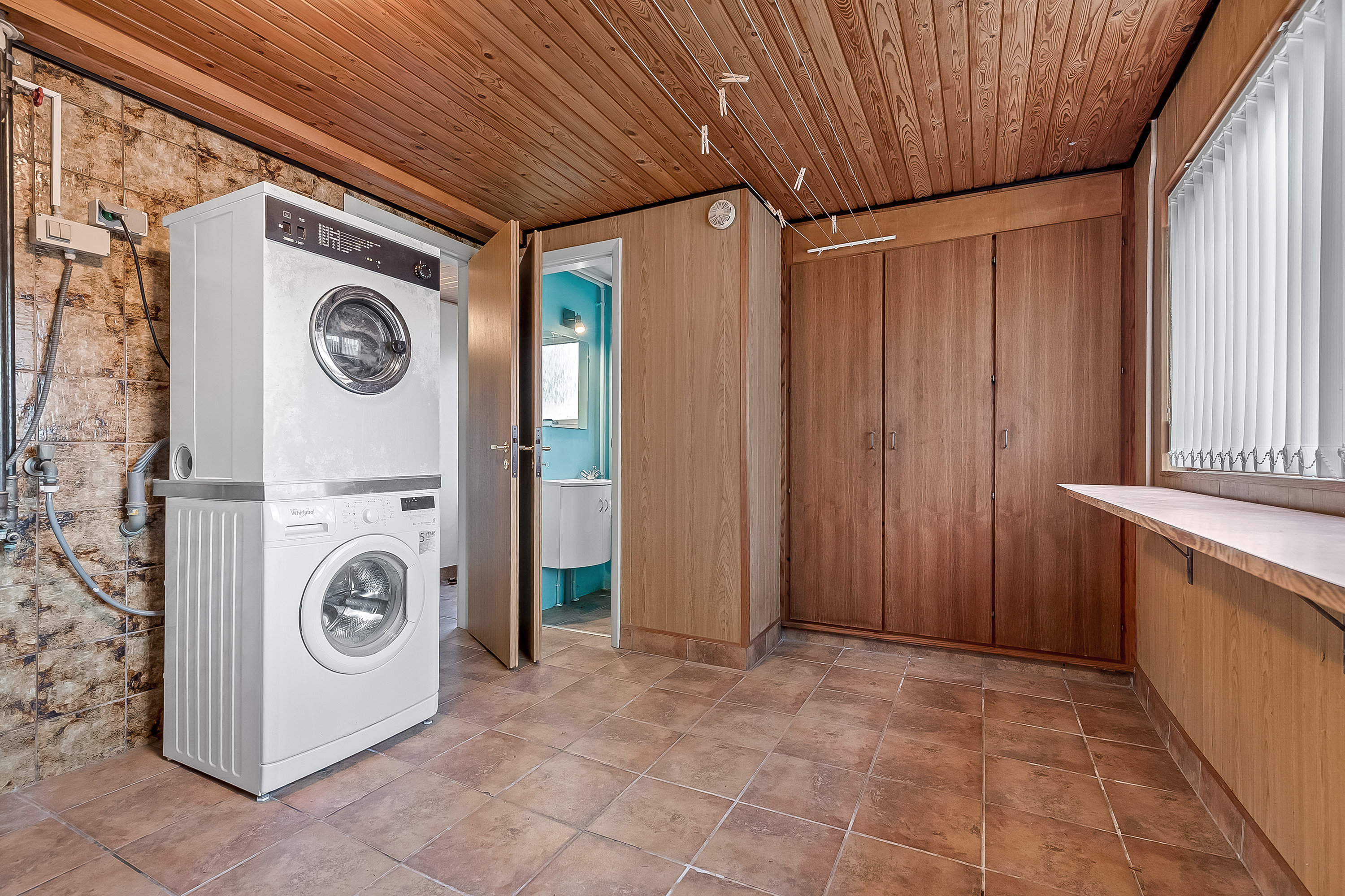 Fremhævet vaskerum billede i fuldskærmstilstand. Billede af Spurvevej 16, 6000 Kolding