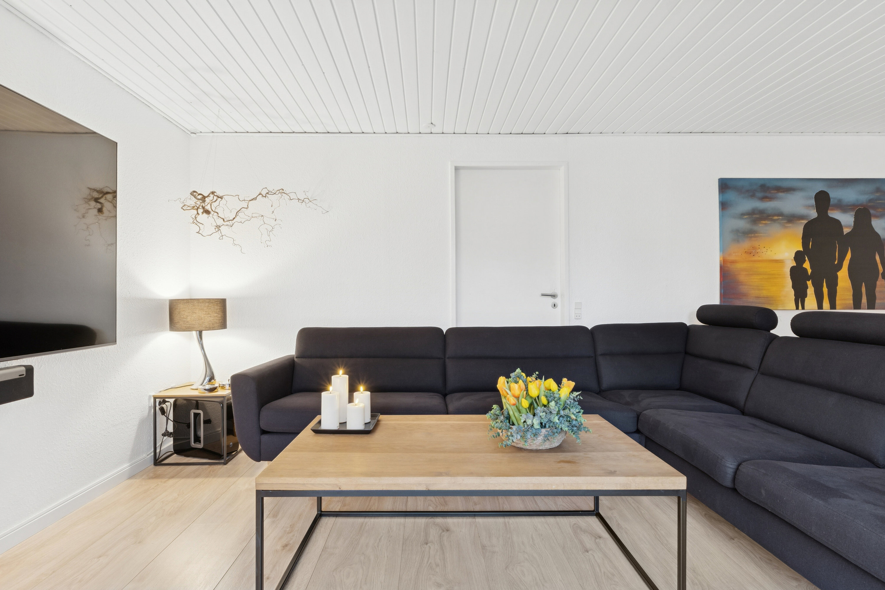 Fremhævet stue billede i fuldskærmstilstand. Billede af Granvænget 18, Smedeby, 6340 Kruså