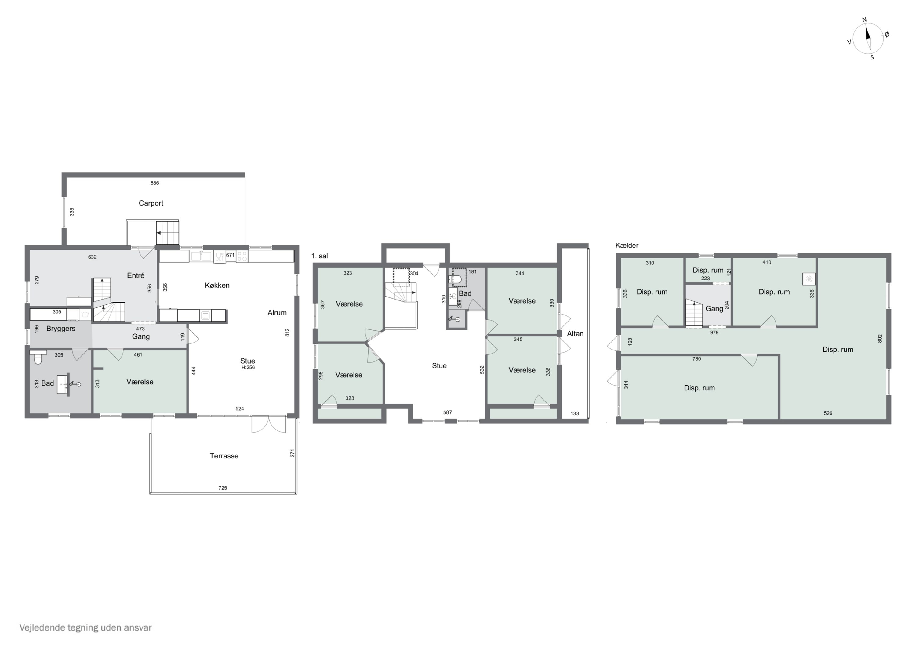 Plantegninger billede af Vestre Alle 3, 7760 Hurup Thy