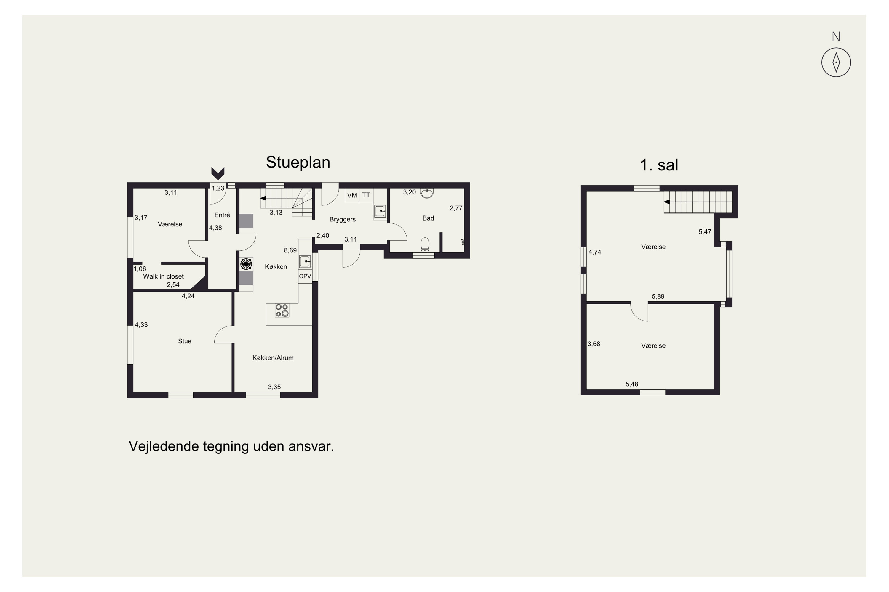 Plantegninger billede af Rønnealle 3, 6862 Tistrup