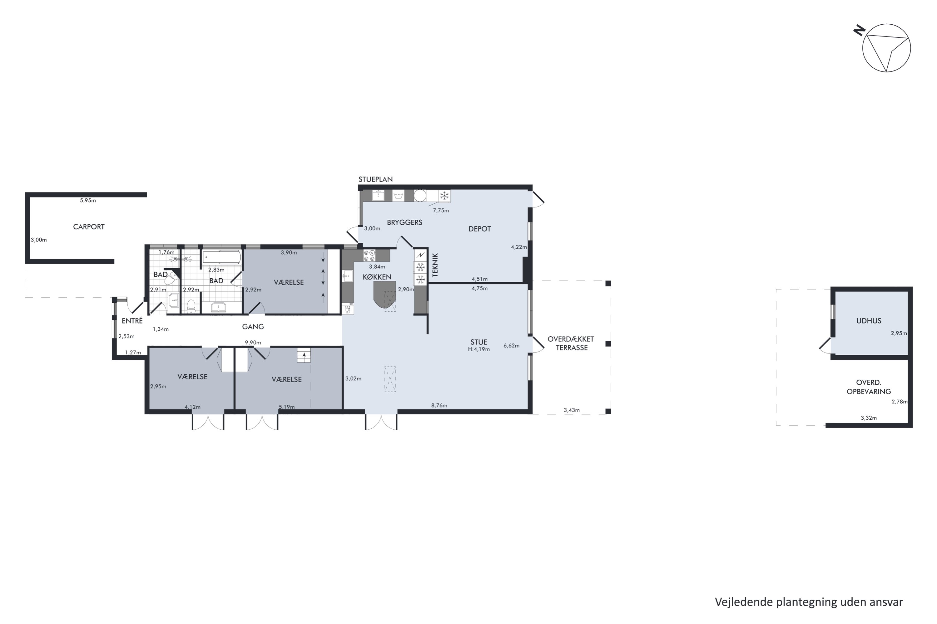 Plantegninger billede af Christiansborgvej 24, 8930 Randers NØ