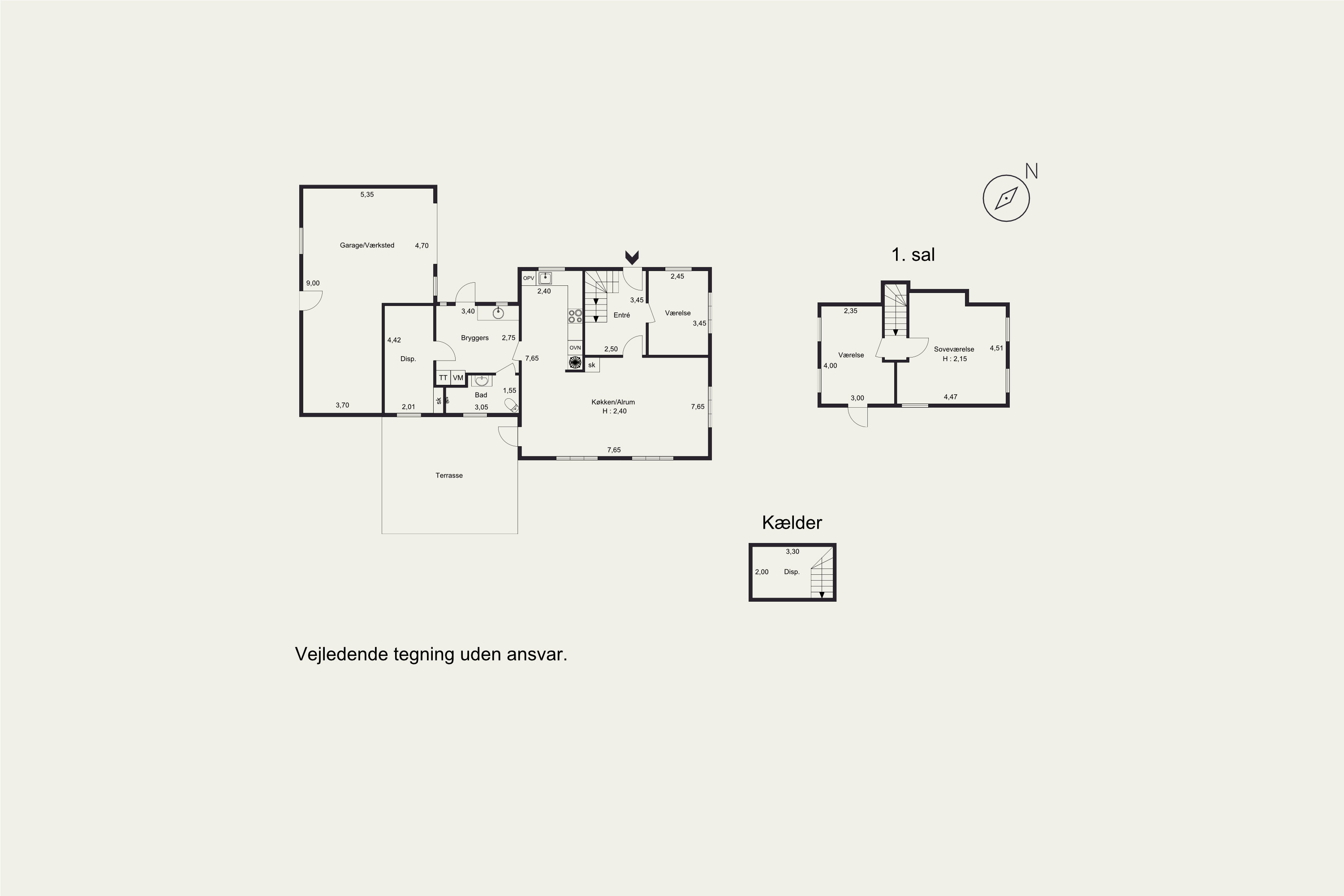 Plantegninger billede af Skravevej 8, Københoved, 6630 Rødding