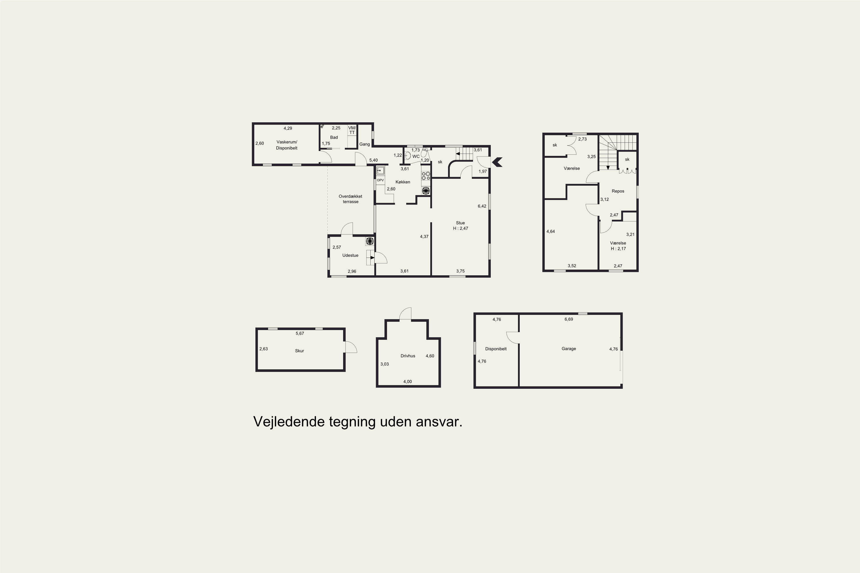 Plantegninger billede af Bjerrevej 374, Gramrode, 7130 Juelsminde