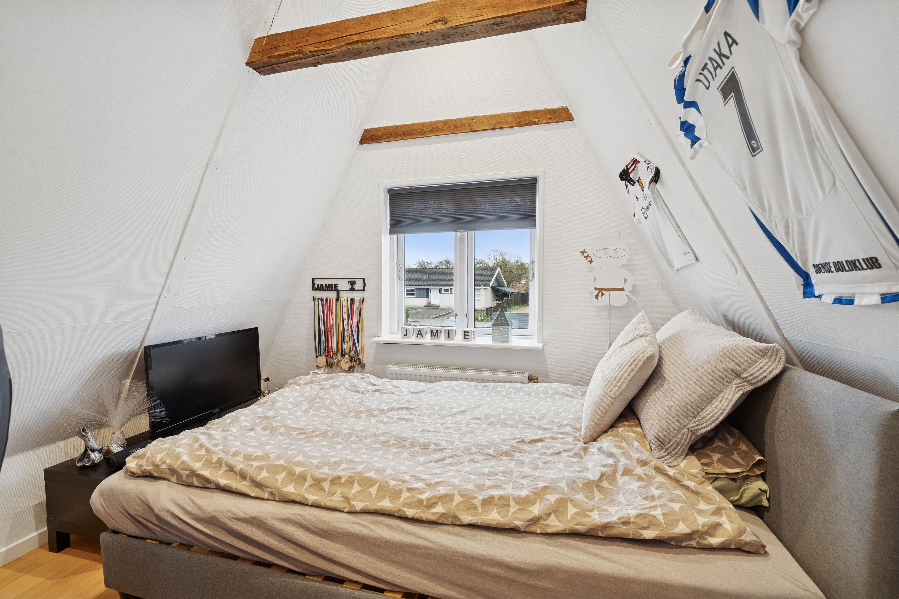 Fremhævet soveværelse billede i fuldskærmstilstand. Billede af Sportoften 2B, Agedrup, 5320 Agedrup