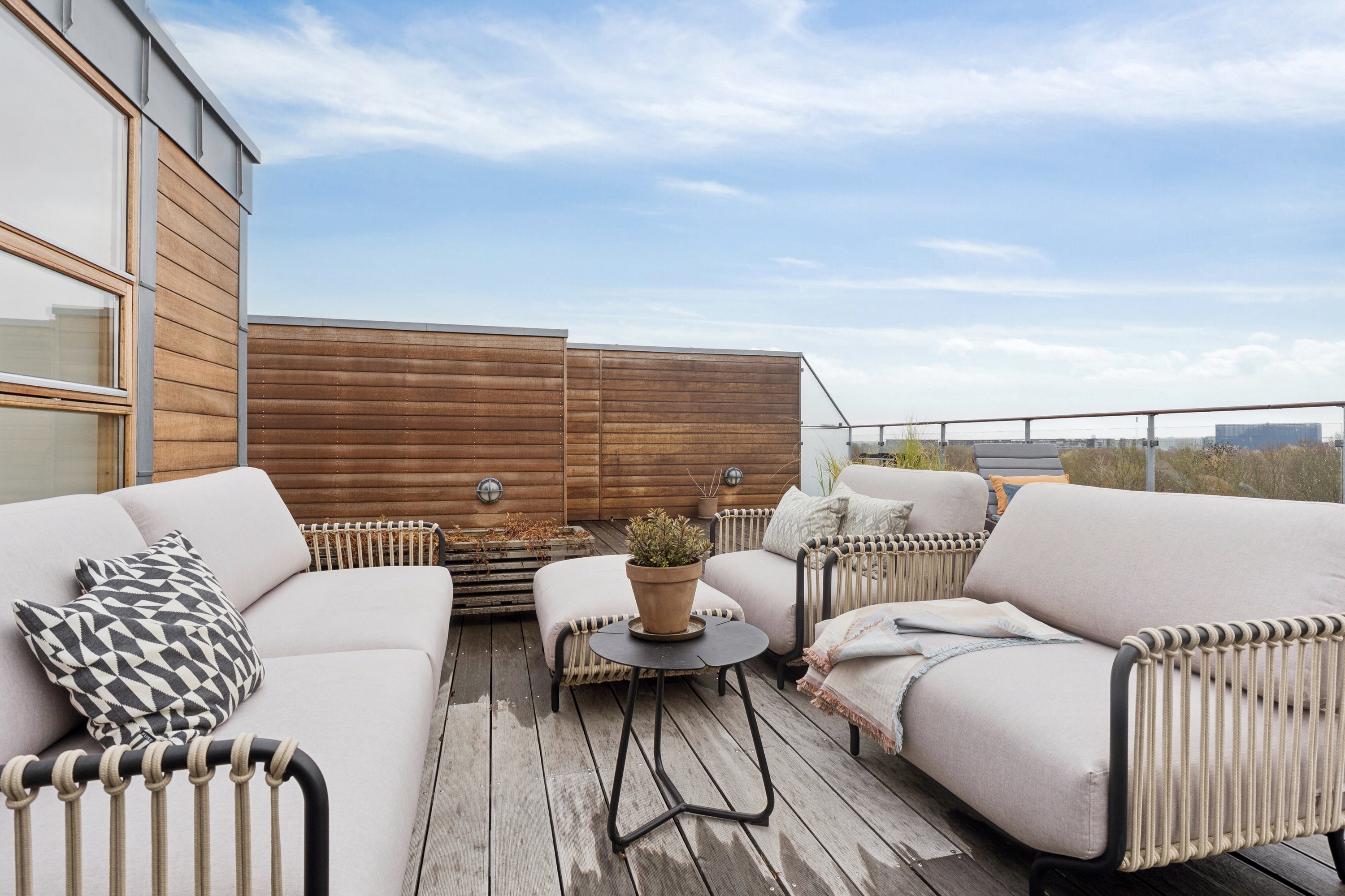 Fremhævet tagterrasse billede i fuldskærmstilstand. Billede af Artillerivej 114, 5., 2300 København S