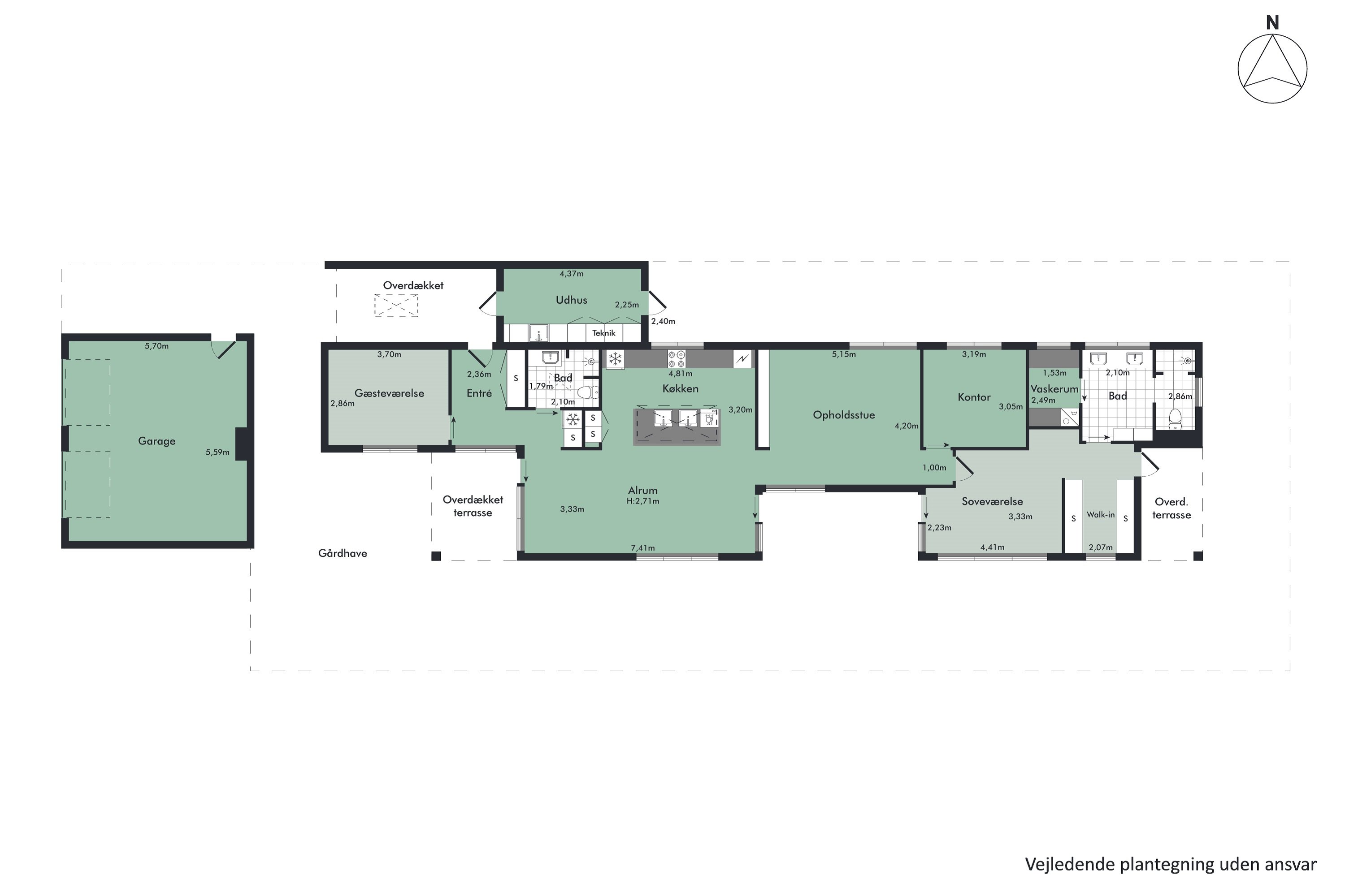 Plantegninger billede af Davids Alle 3, 9000 Aalborg