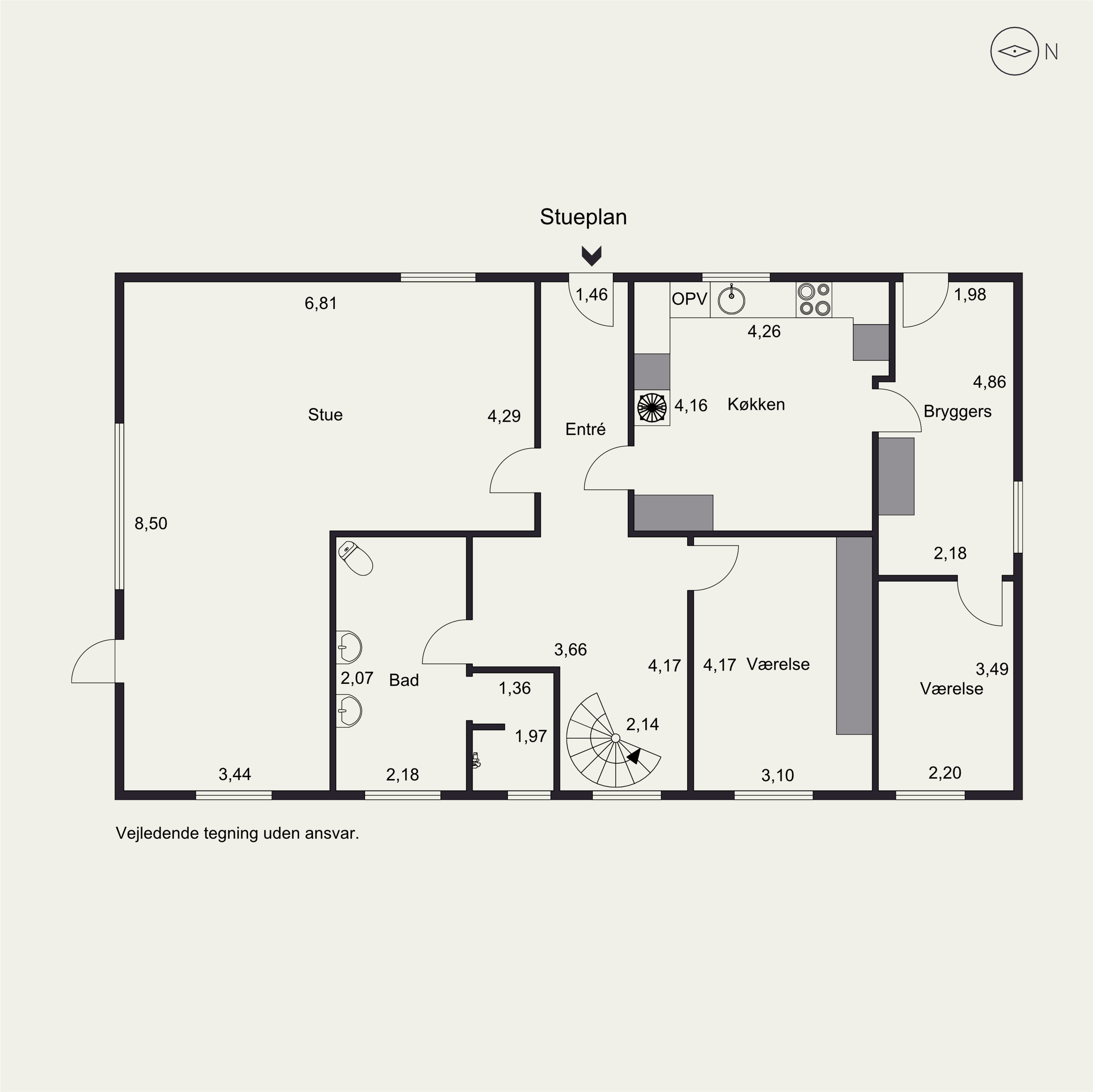Plantegninger billede af Vr Bjerremosevej 23, Horne, 6800 Varde