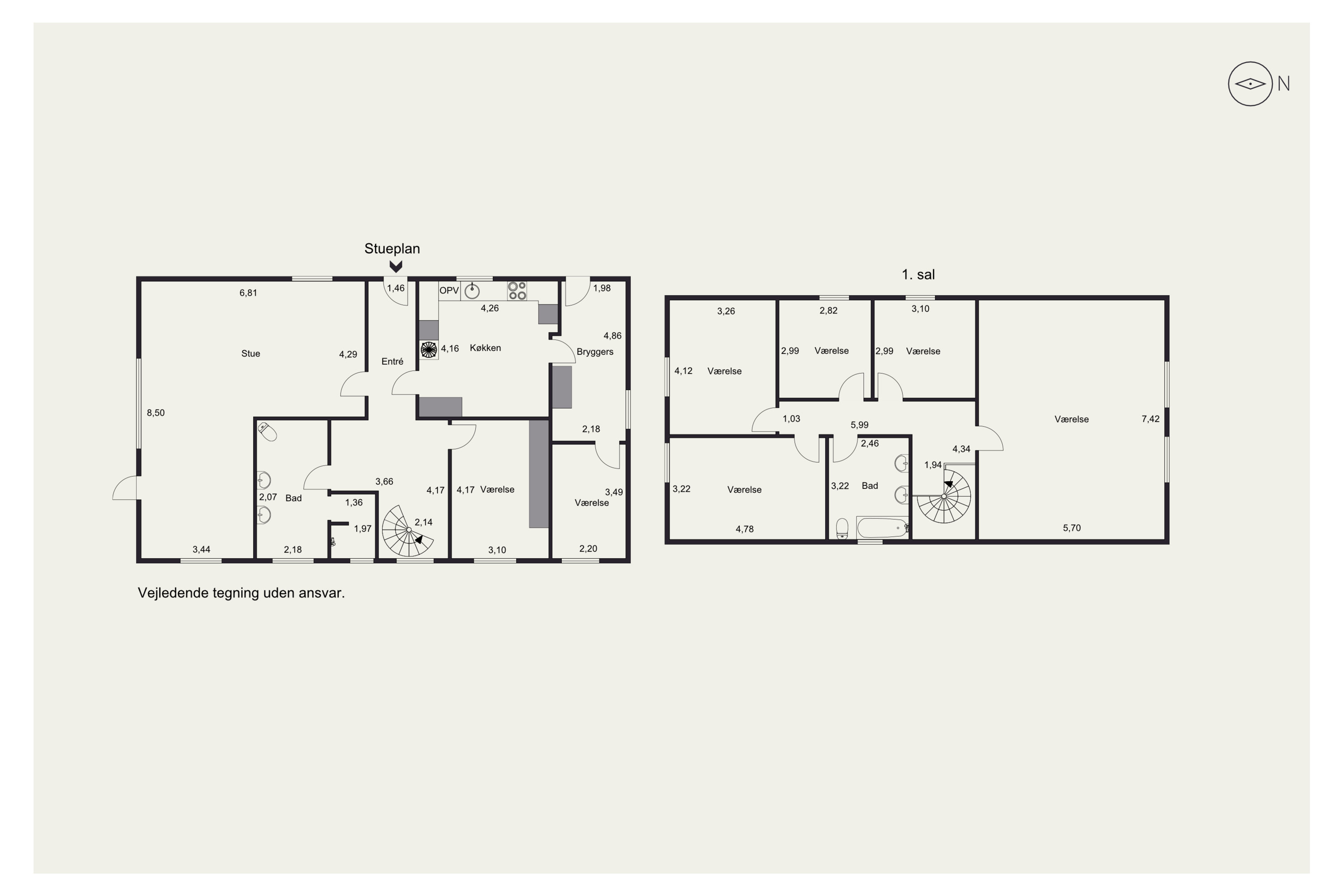 Plantegninger billede af Vr Bjerremosevej 23, Horne, 6800 Varde
