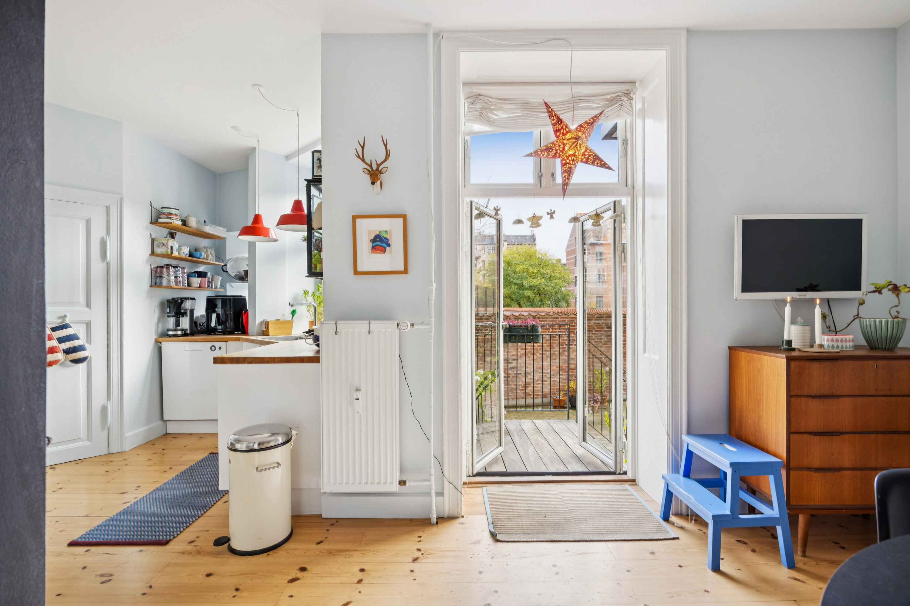 Fremhævet gang billede i fuldskærmstilstand. Billede af Henrik Steffens Vej 6, st.. th., 1866 Frederiksberg C