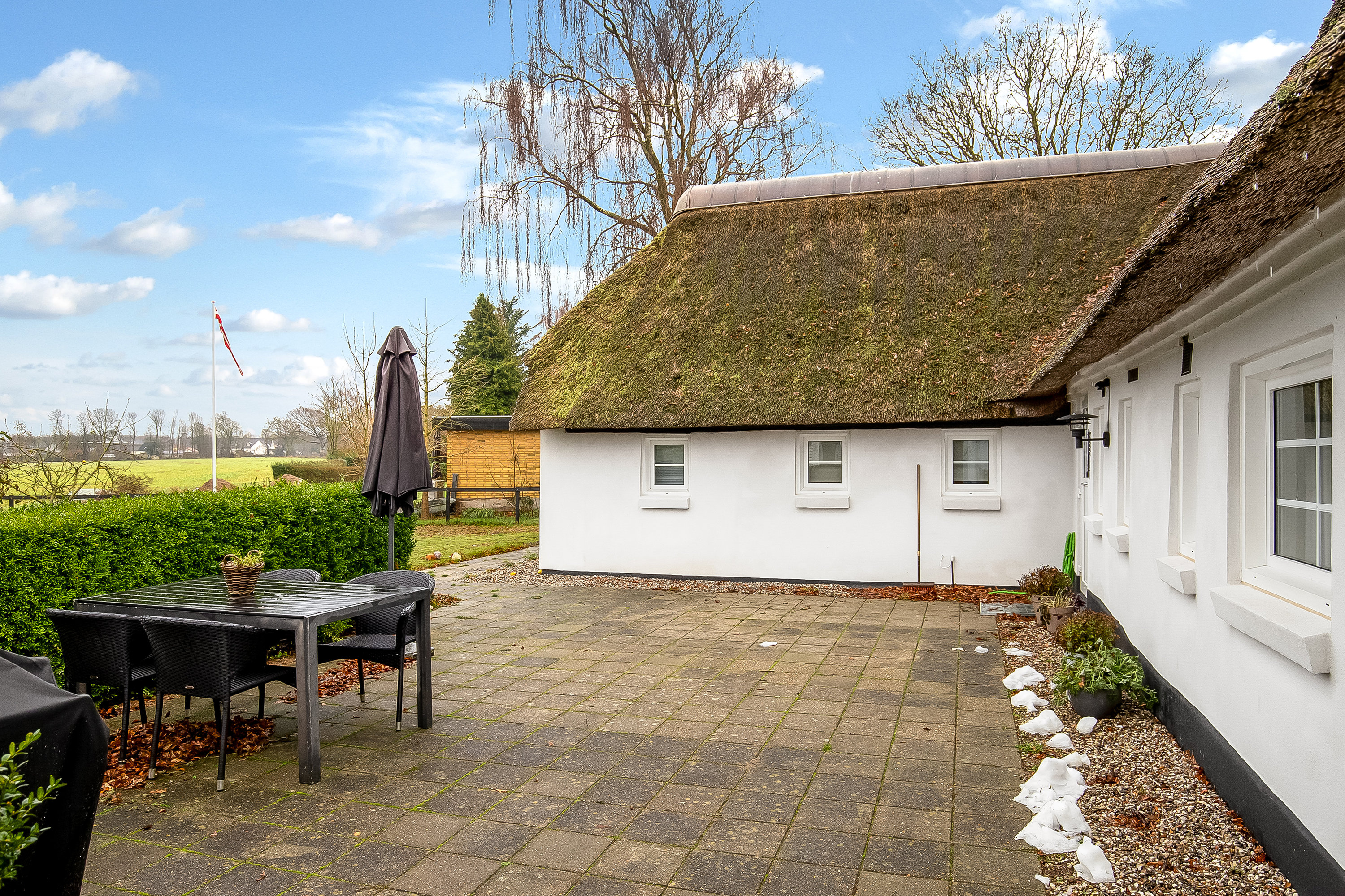 Fremhævet terrasse billede i fuldskærmstilstand. Billede af Skomagergade 30, 6093 Sjølund