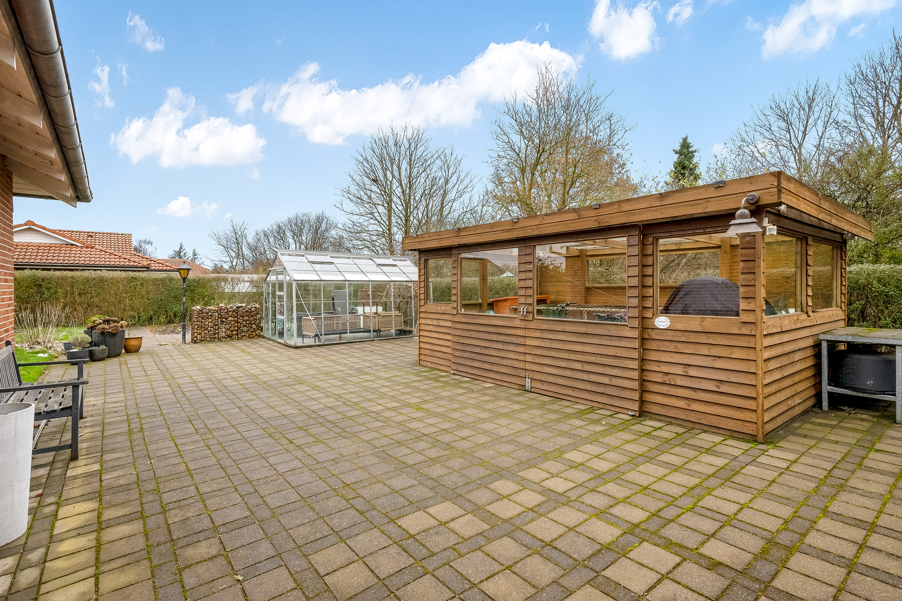 Fremhævet terrasse billede i fuldskærmstilstand. Billede af Webersvej 51, 7500 Holstebro