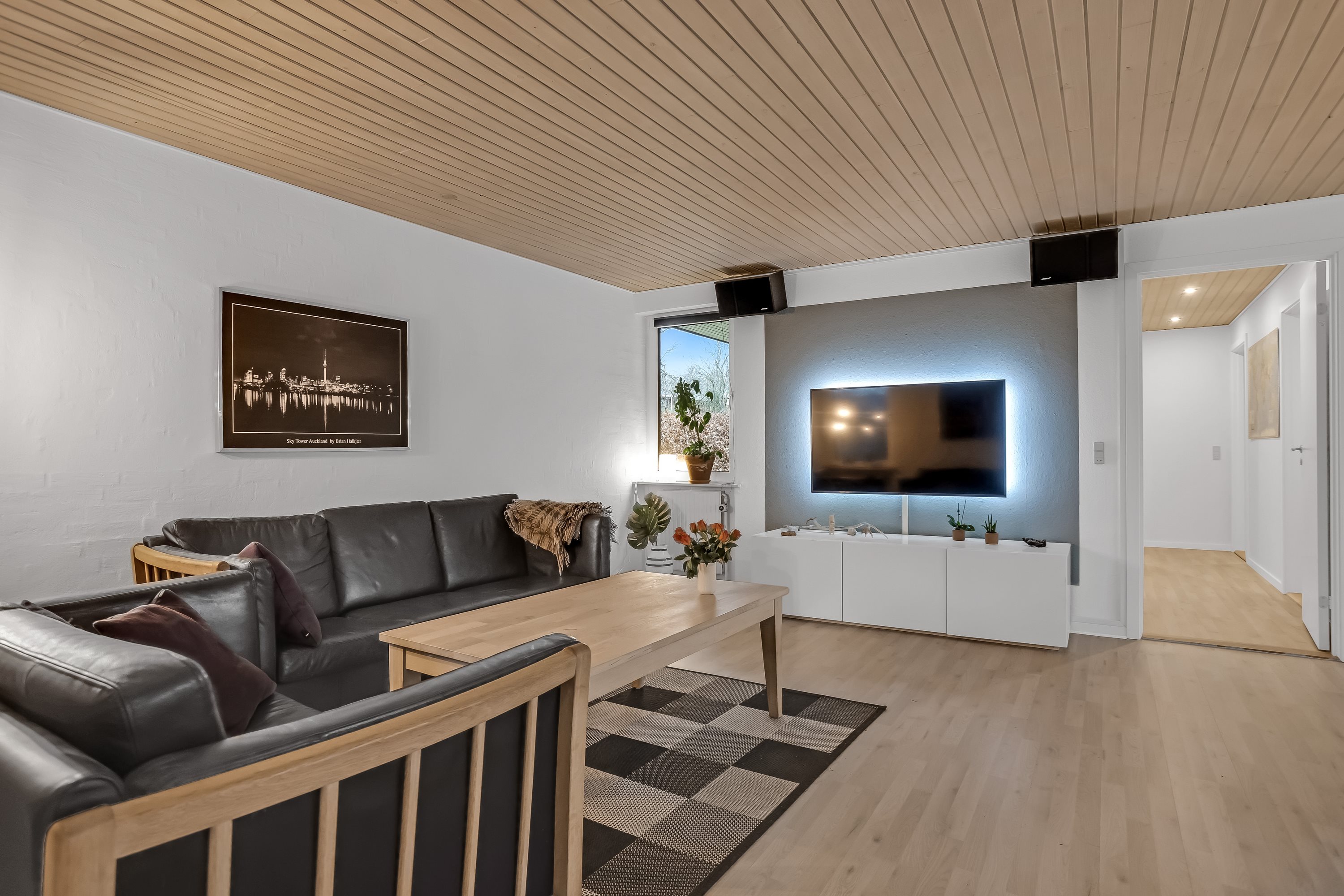 Fremhævet stue billede i fuldskærmstilstand. Billede af Birkebakken 5, Vridsted, 7800 Skive