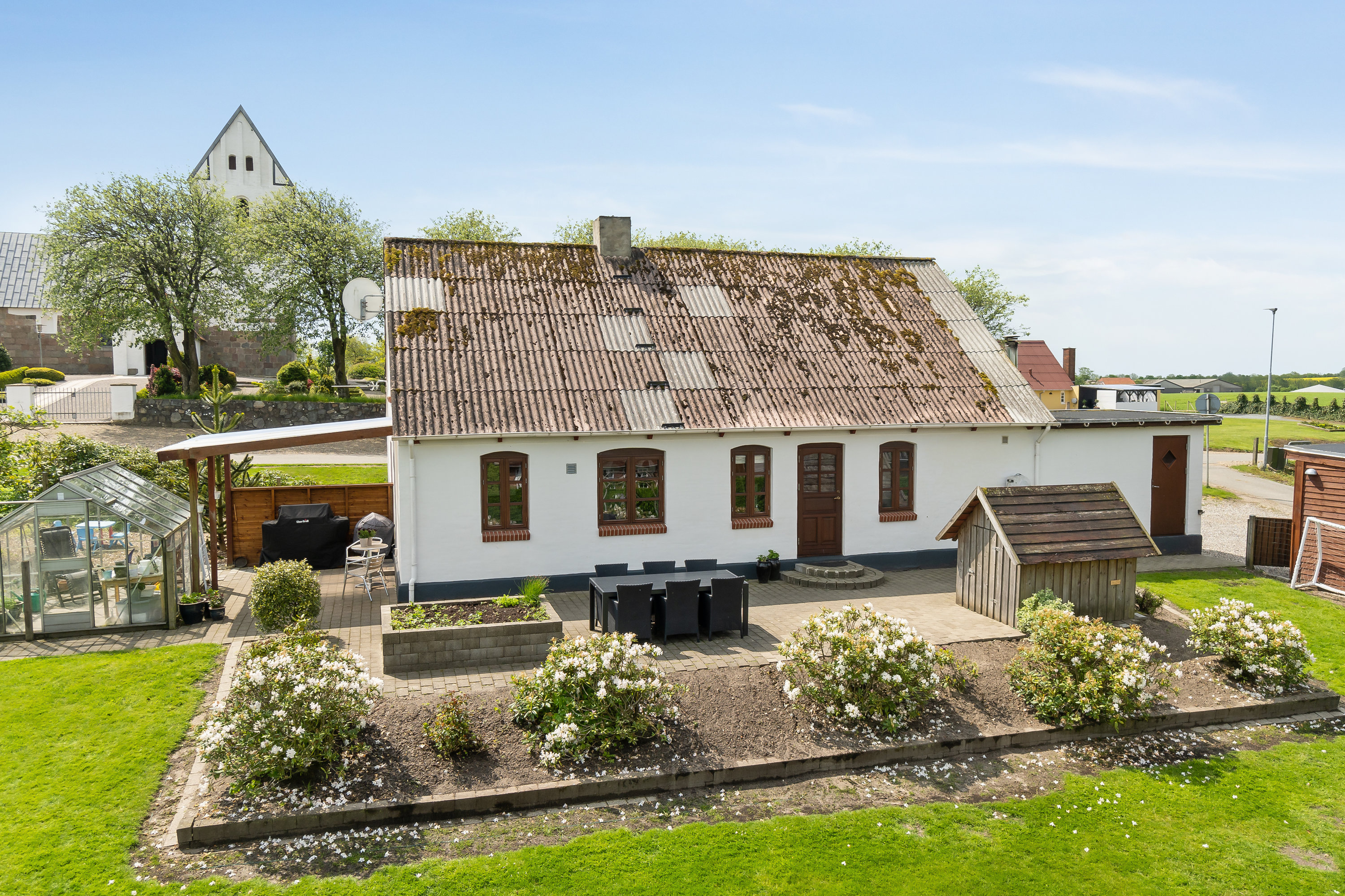 Fremhævet facade billede i fuldskærmstilstand. Billede af Brejningvej 20, Brjn Kirkeby, 6971 Spjald