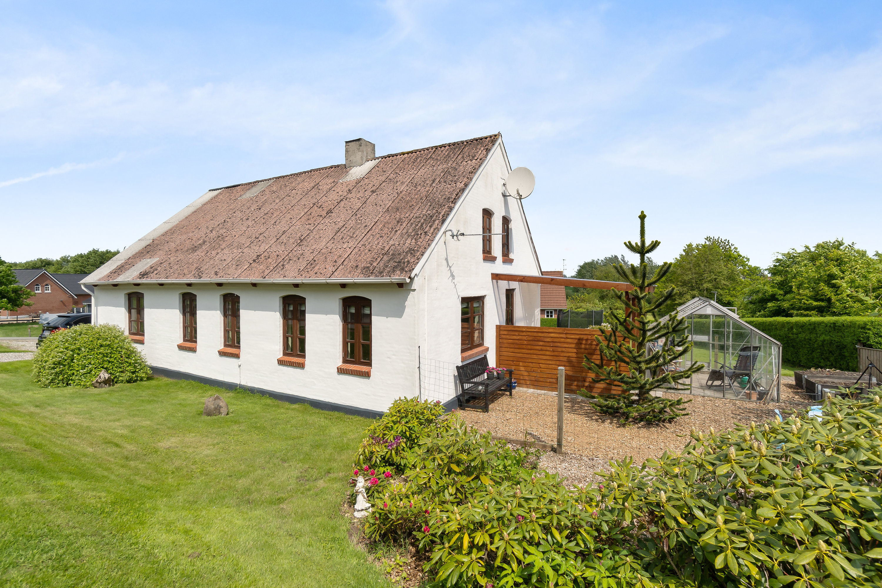 Fremhævet facade billede i fuldskærmstilstand. Billede af Brejningvej 20, Brjn Kirkeby, 6971 Spjald