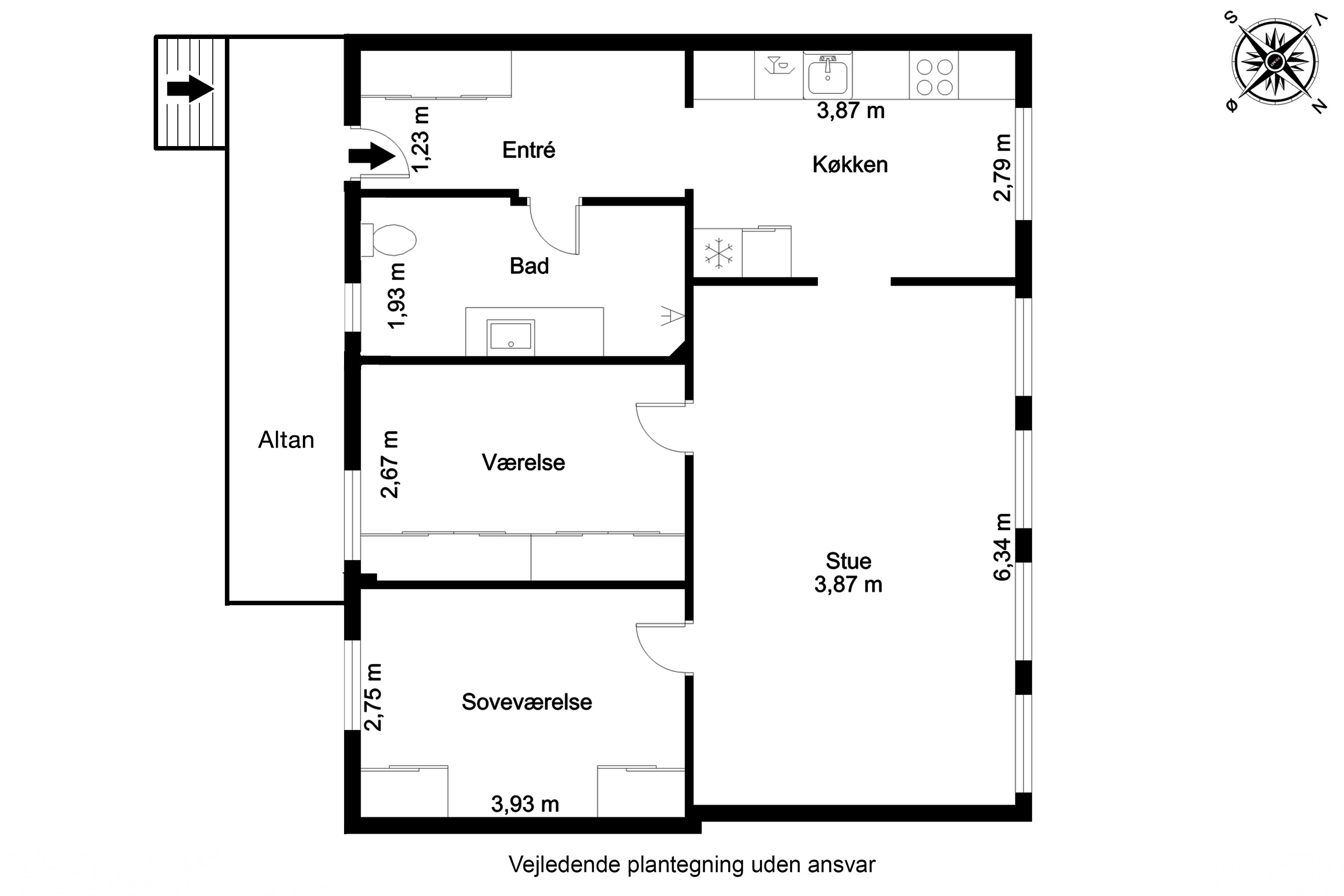 Plantegninger billede af Søndergade 24B, 1., 5000 Odense C