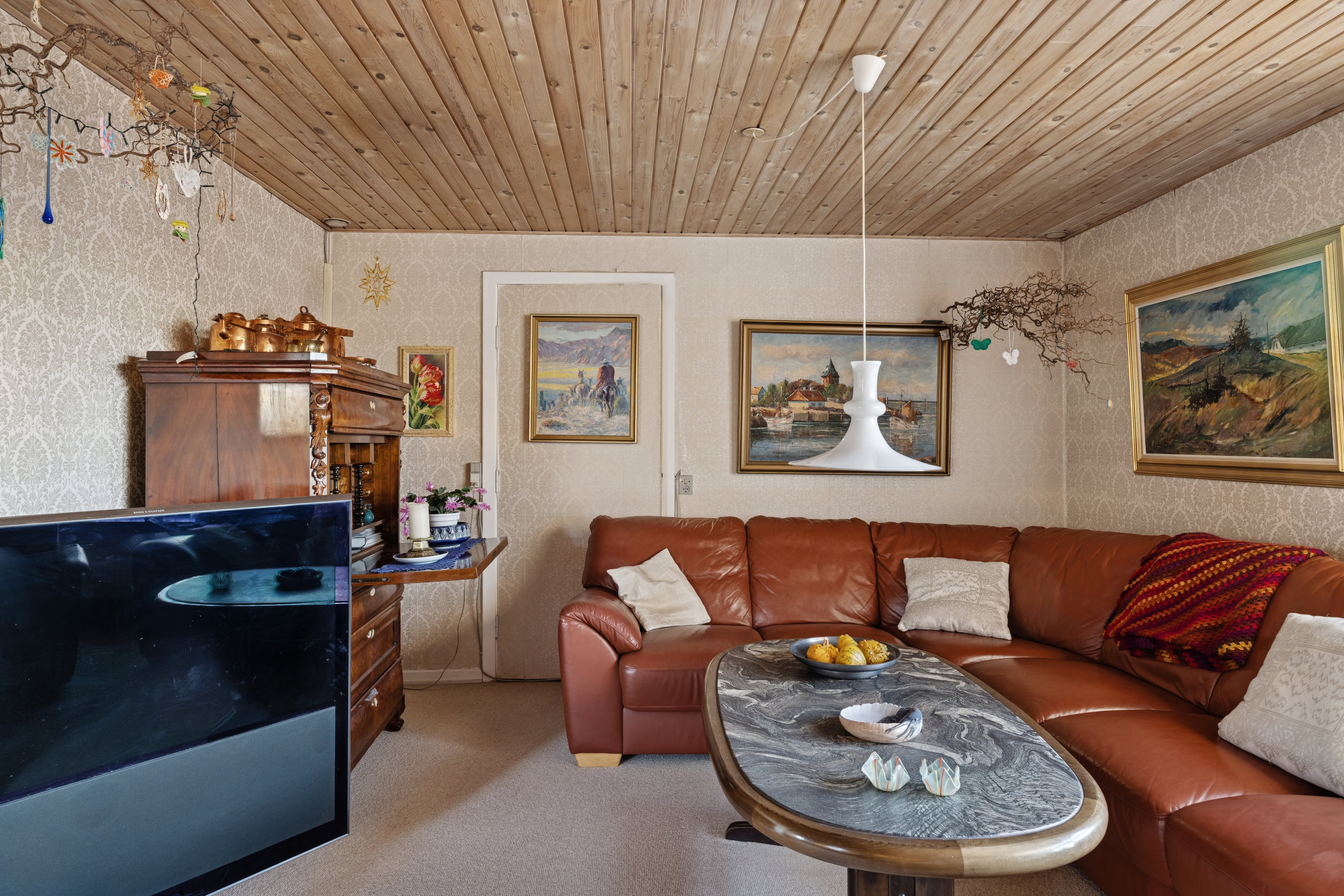 Fremhævet stue billede i fuldskærmstilstand. Billede af Havremarken 3, Daugbjerg, 8800 Viborg