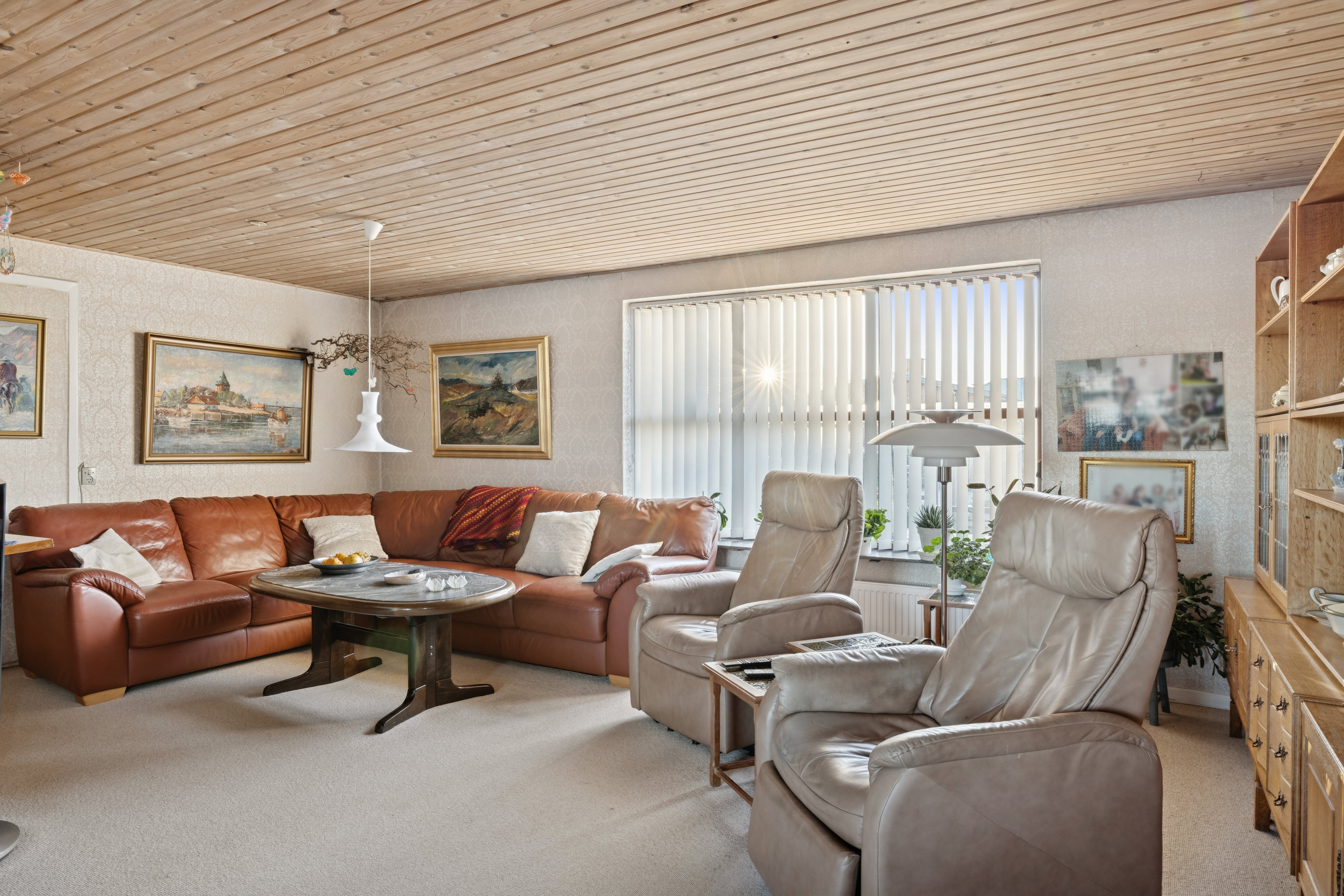 Fremhævet stue billede i fuldskærmstilstand. Billede af Havremarken 3, Daugbjerg, 8800 Viborg