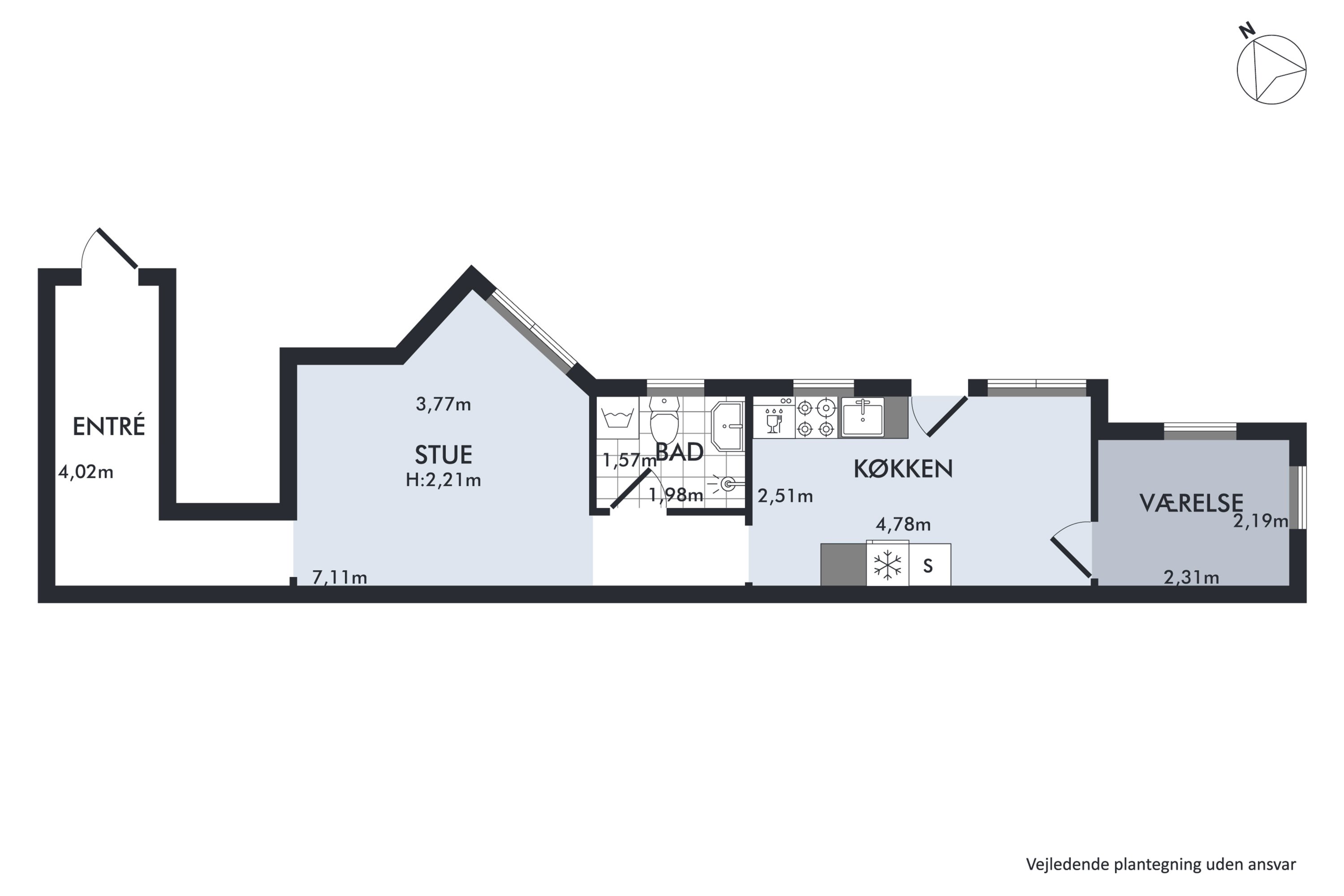 Plantegninger billede af Christiansgade 8, kld.., 8000 Aarhus C