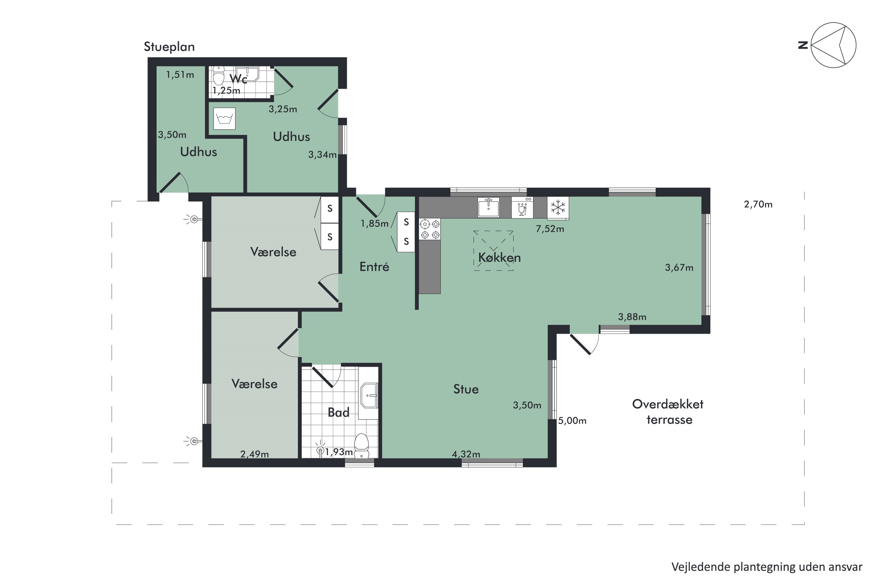Plantegninger billede af Bisnapvej 33, Bisnap, 9370 Hals