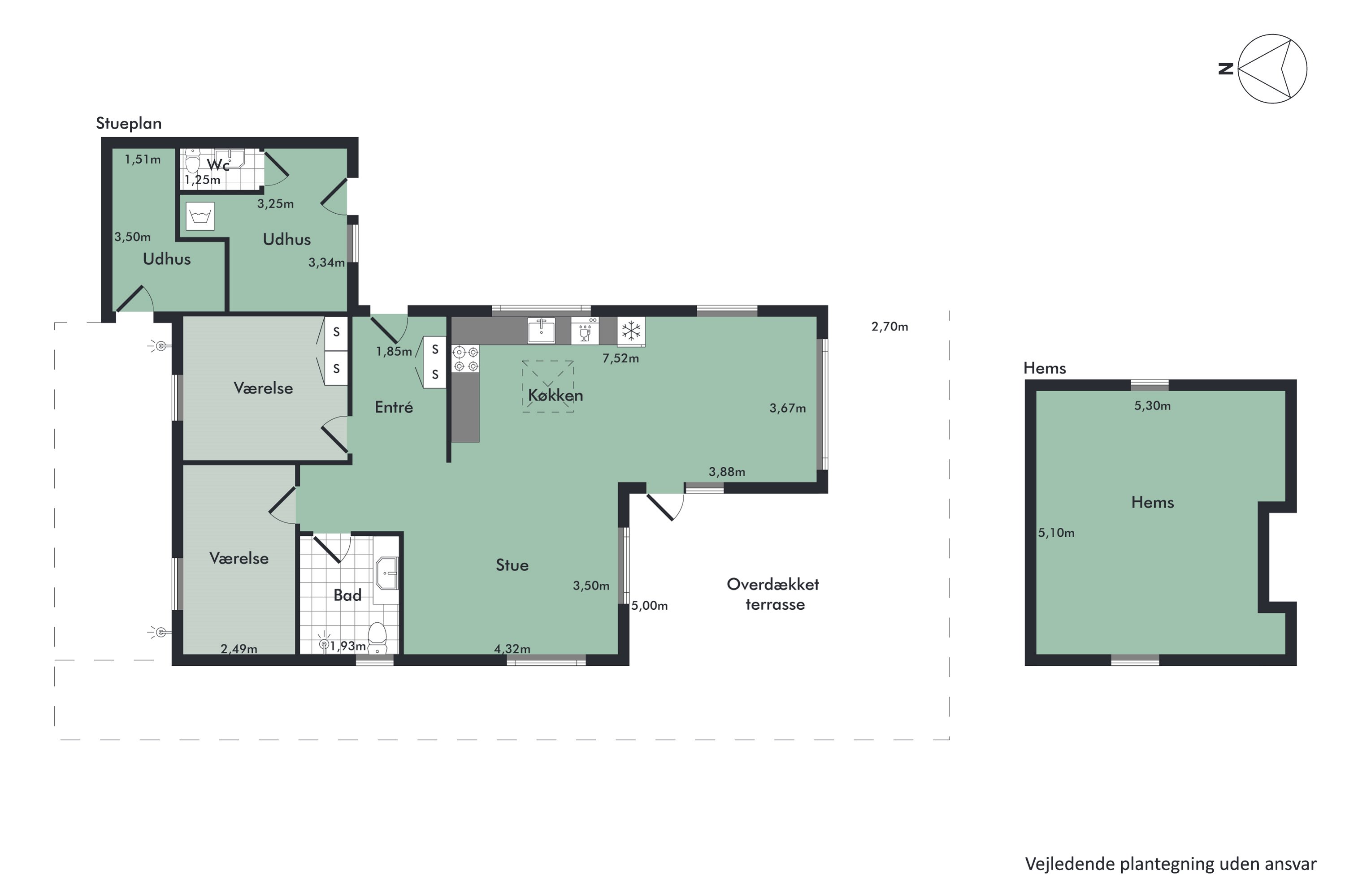 Plantegninger billede af Bisnapvej 33, Bisnap, 9370 Hals