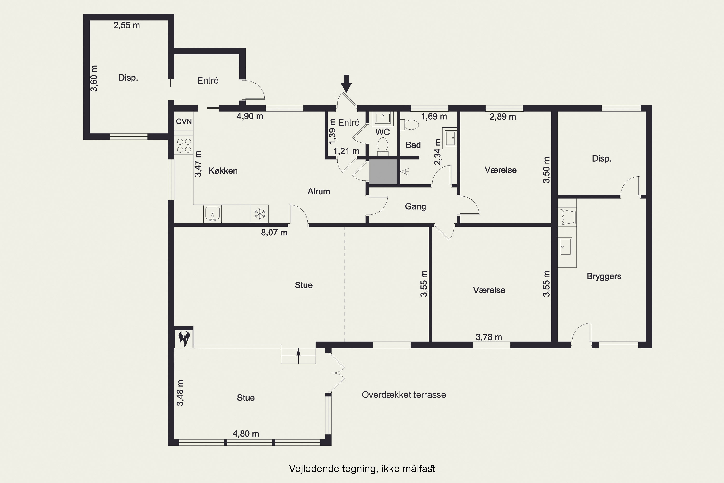 Plantegninger billede af Vibyvej 5, 2740 Skovlunde