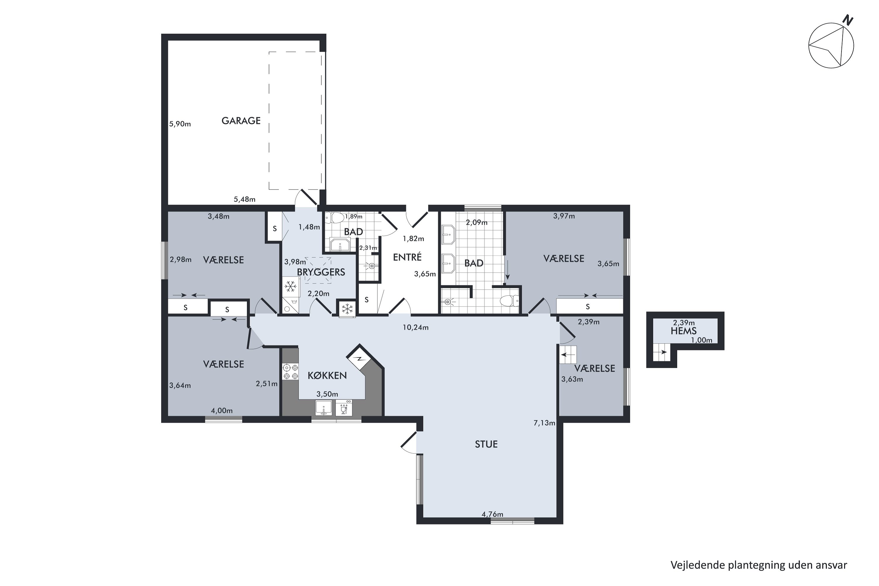 Plantegninger billede af Lyøvej 3, 6440 Augustenborg