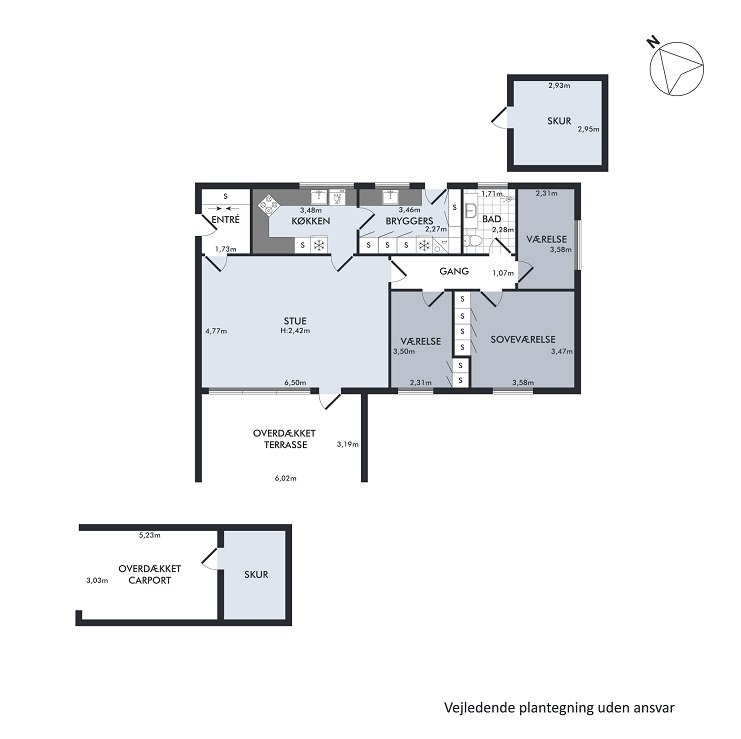 Plantegninger billede af Gærdet 1, Vrold, 8660 Skanderborg