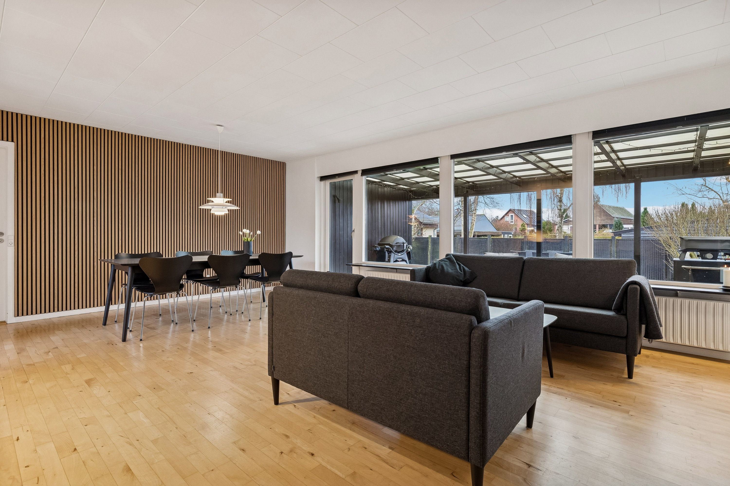 Fremhævet stue billede i fuldskærmstilstand. Billede af Gærdet 1, Vrold, 8660 Skanderborg