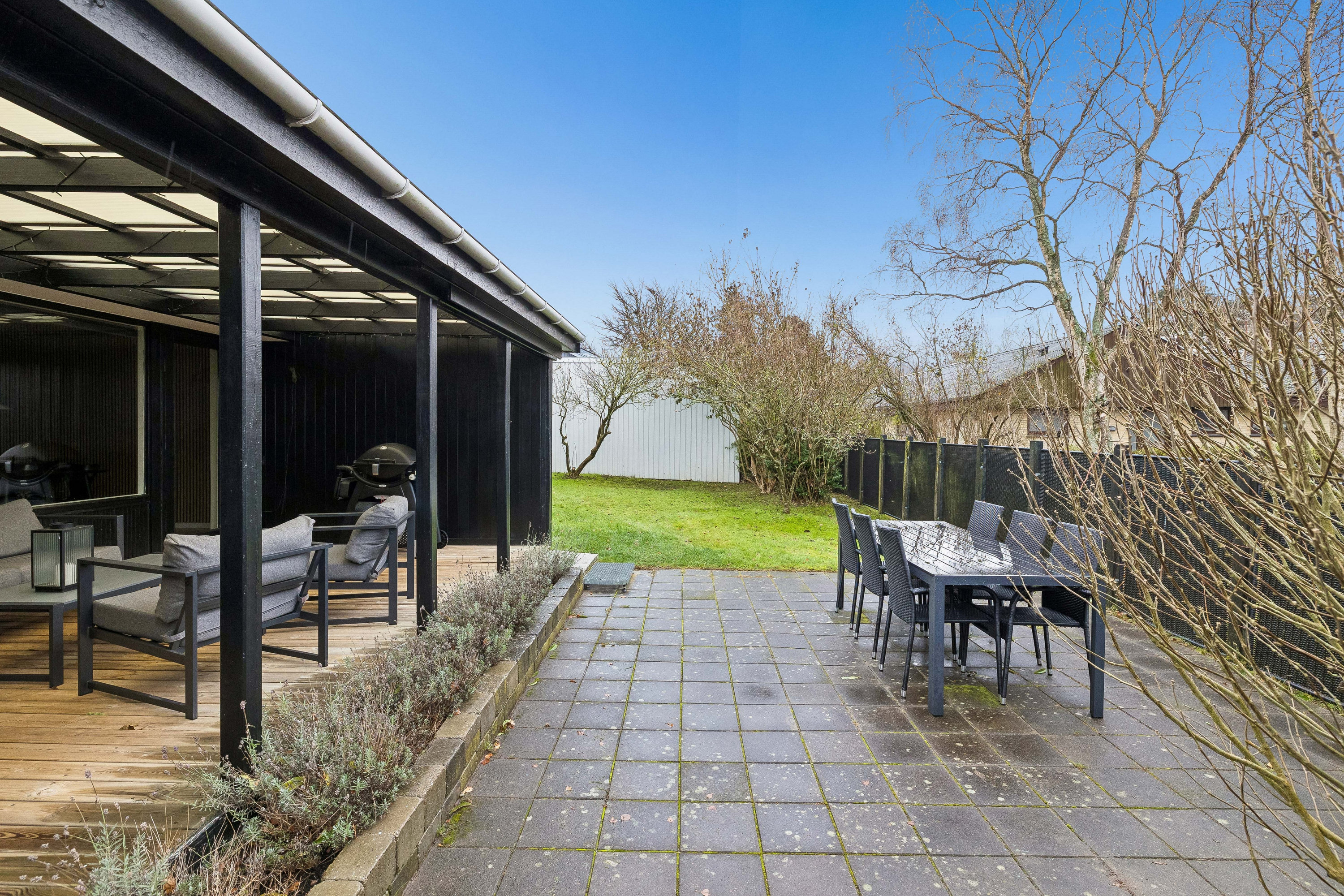 Fremhævet terrasse billede i fuldskærmstilstand. Billede af Gærdet 1, Vrold, 8660 Skanderborg