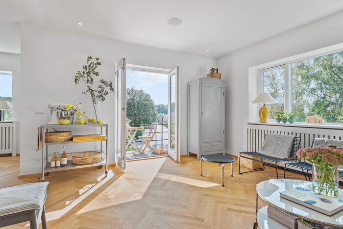 Fremhævet stue billede i fuldskærmstilstand. Billede af Ellemarksvej 9, 1., 8000 Aarhus C