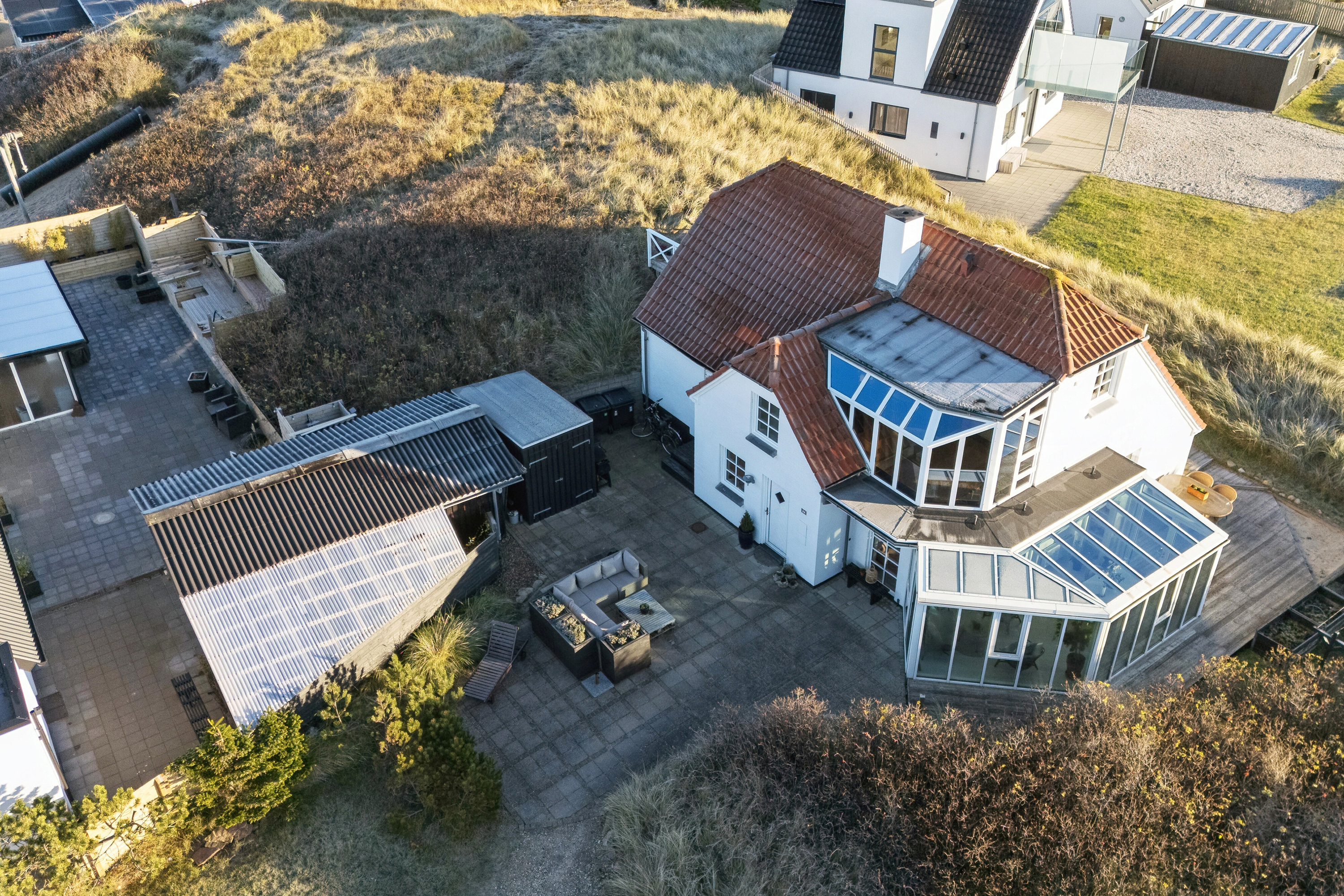 Fremhævet luftfoto billede i fuldskærmstilstand. Billede af Bavnbak 7, Klitmøller, 7700 Thisted