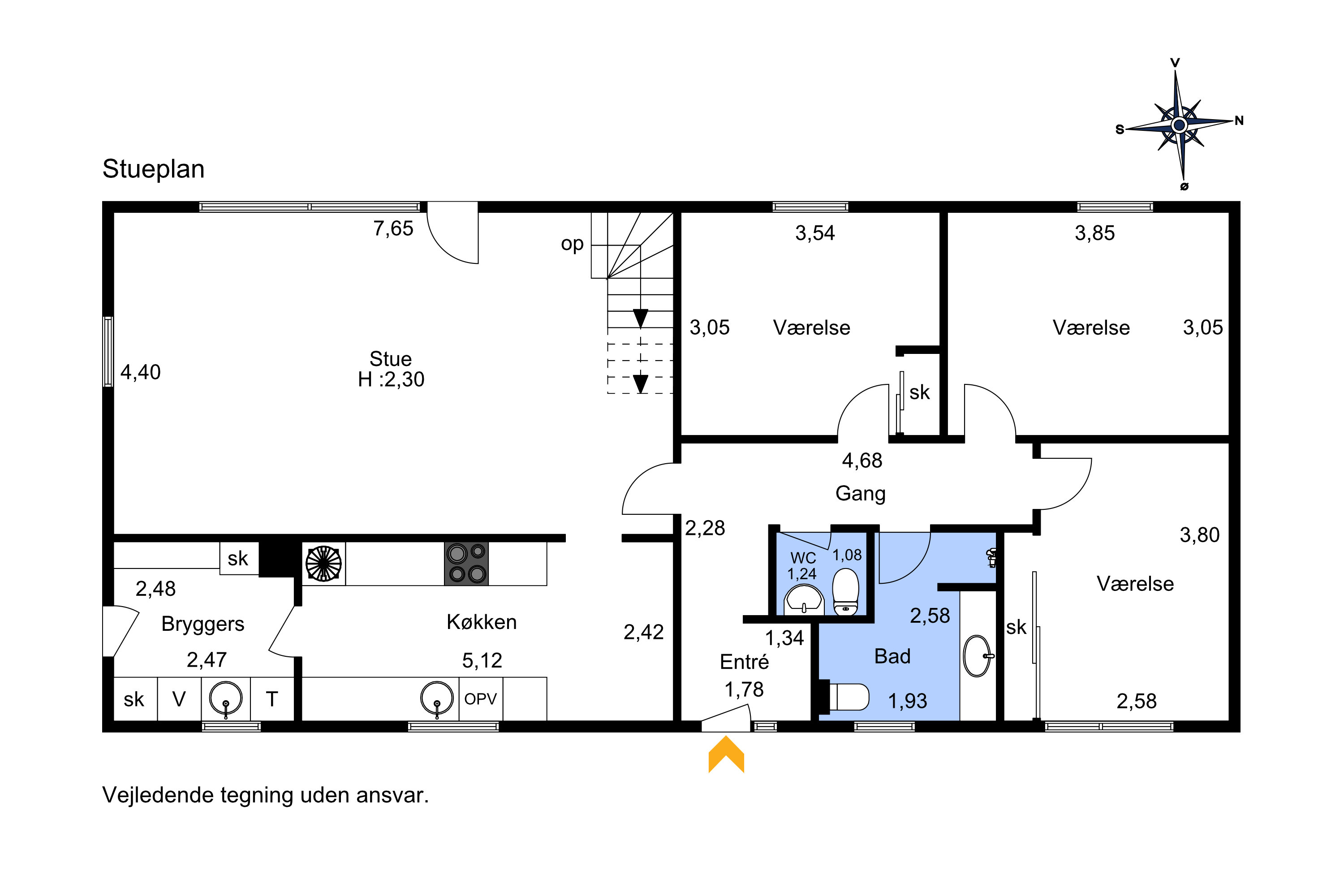 Plantegninger billede af Nordlyvej 44, 8550 Ryomgård