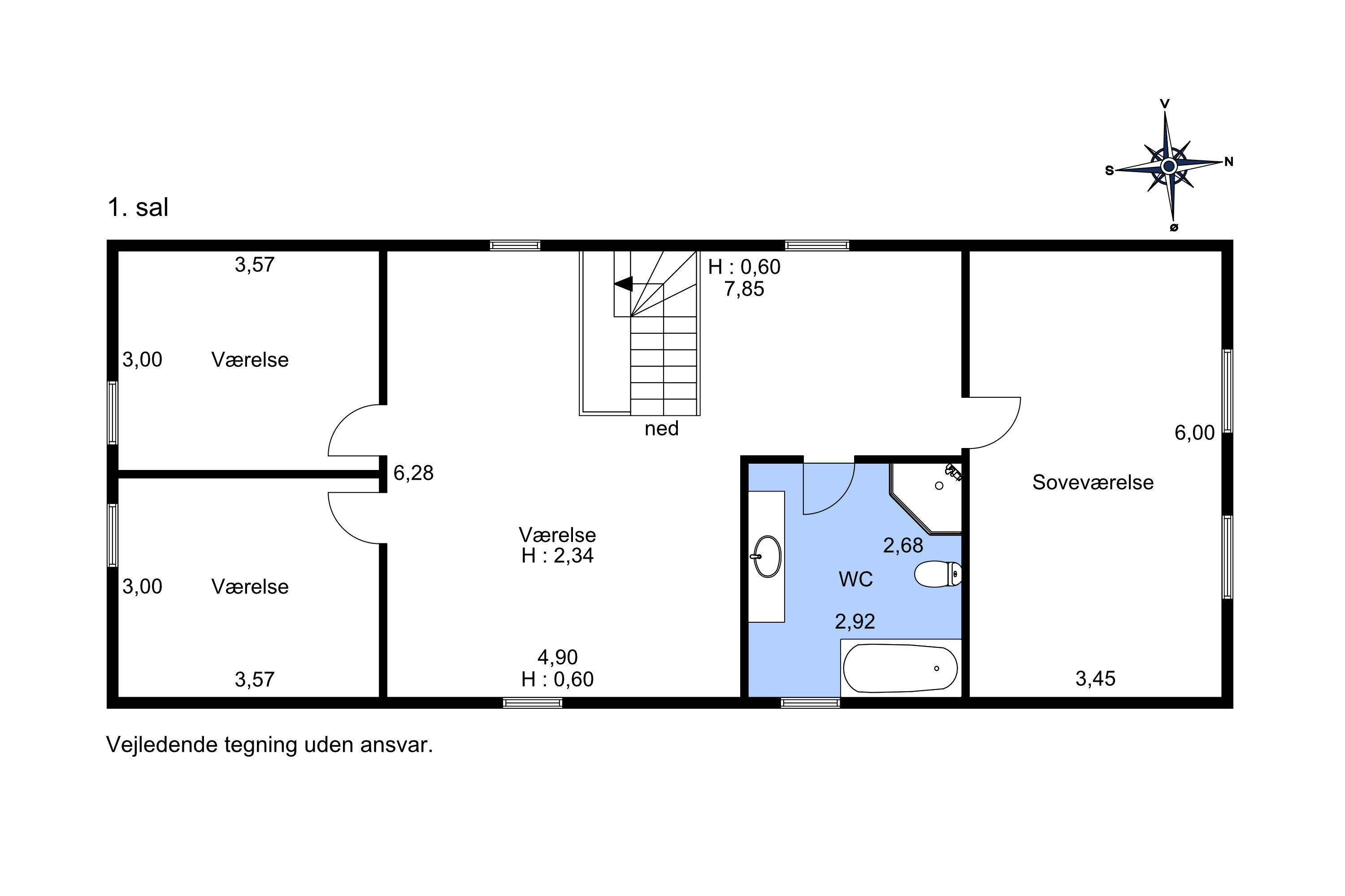 Plantegninger billede af Nordlyvej 44, 8550 Ryomgård