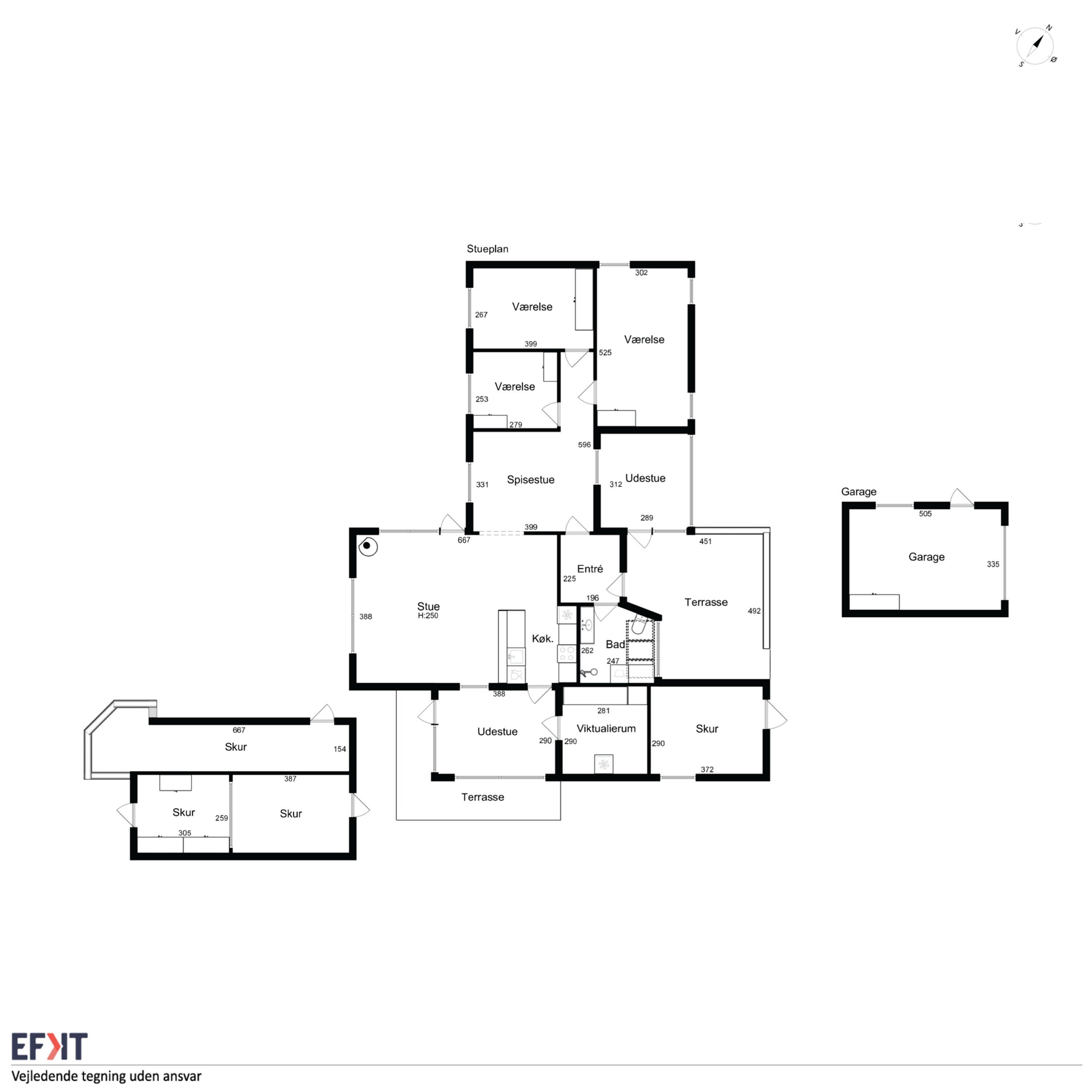 Plantegninger billede af Kløvervej 4, Egense, 9280 Storvorde