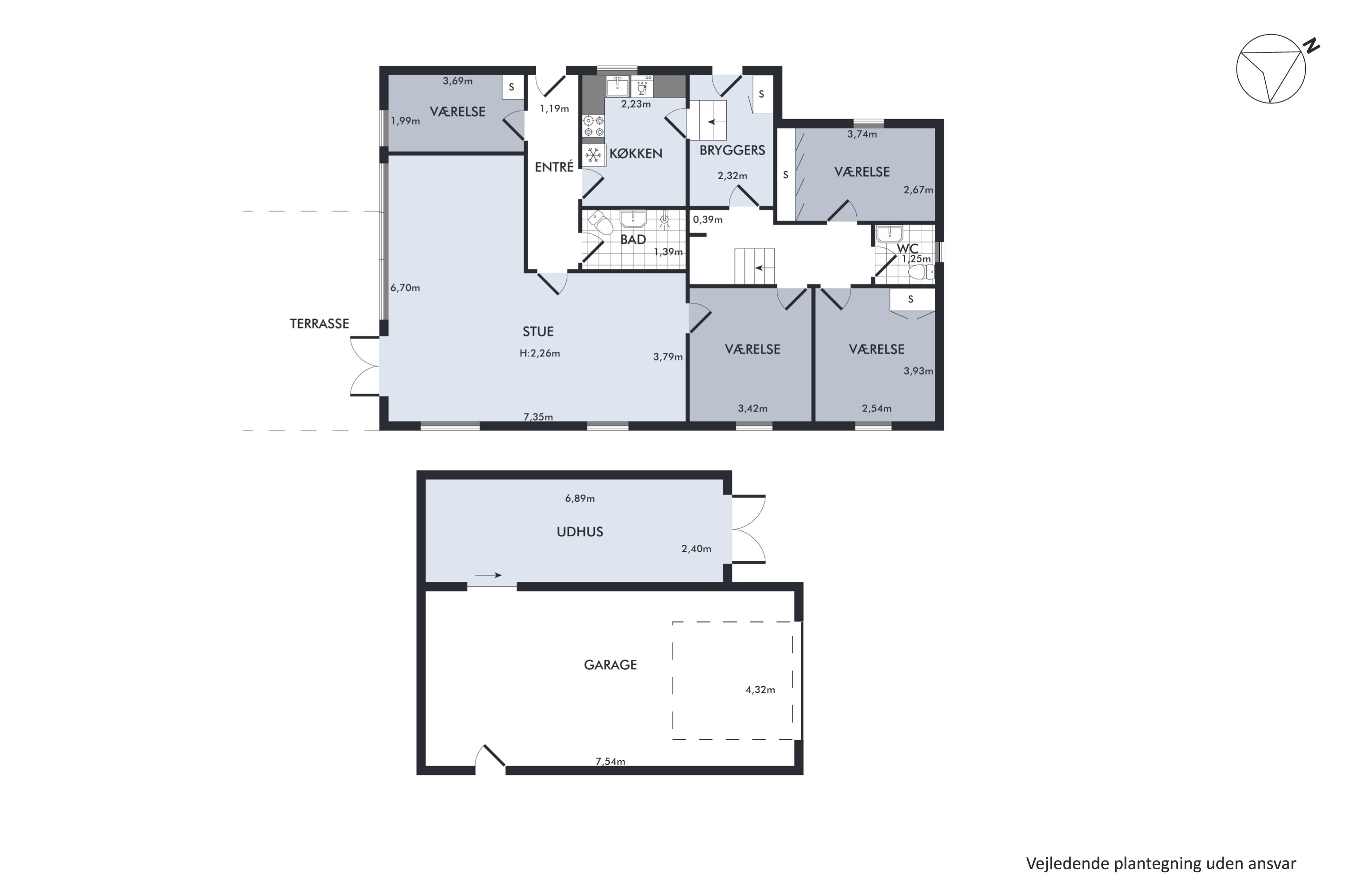 Plantegninger billede af Ahornvej 6A, 8800 Viborg