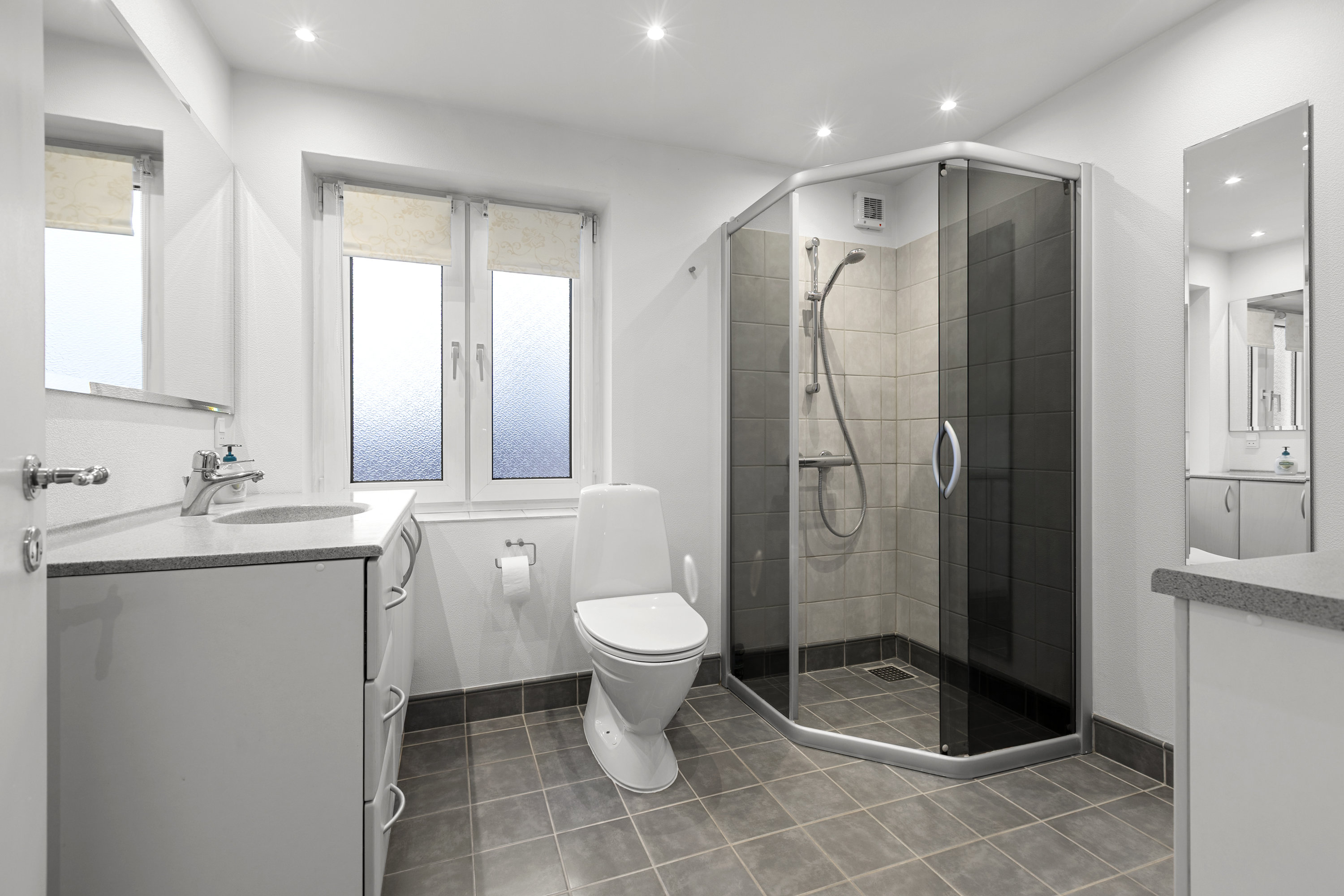 Fremhævet badeværelse billede i fuldskærmstilstand. Billede af Hedeborydevej 12, 4293 Dianalund