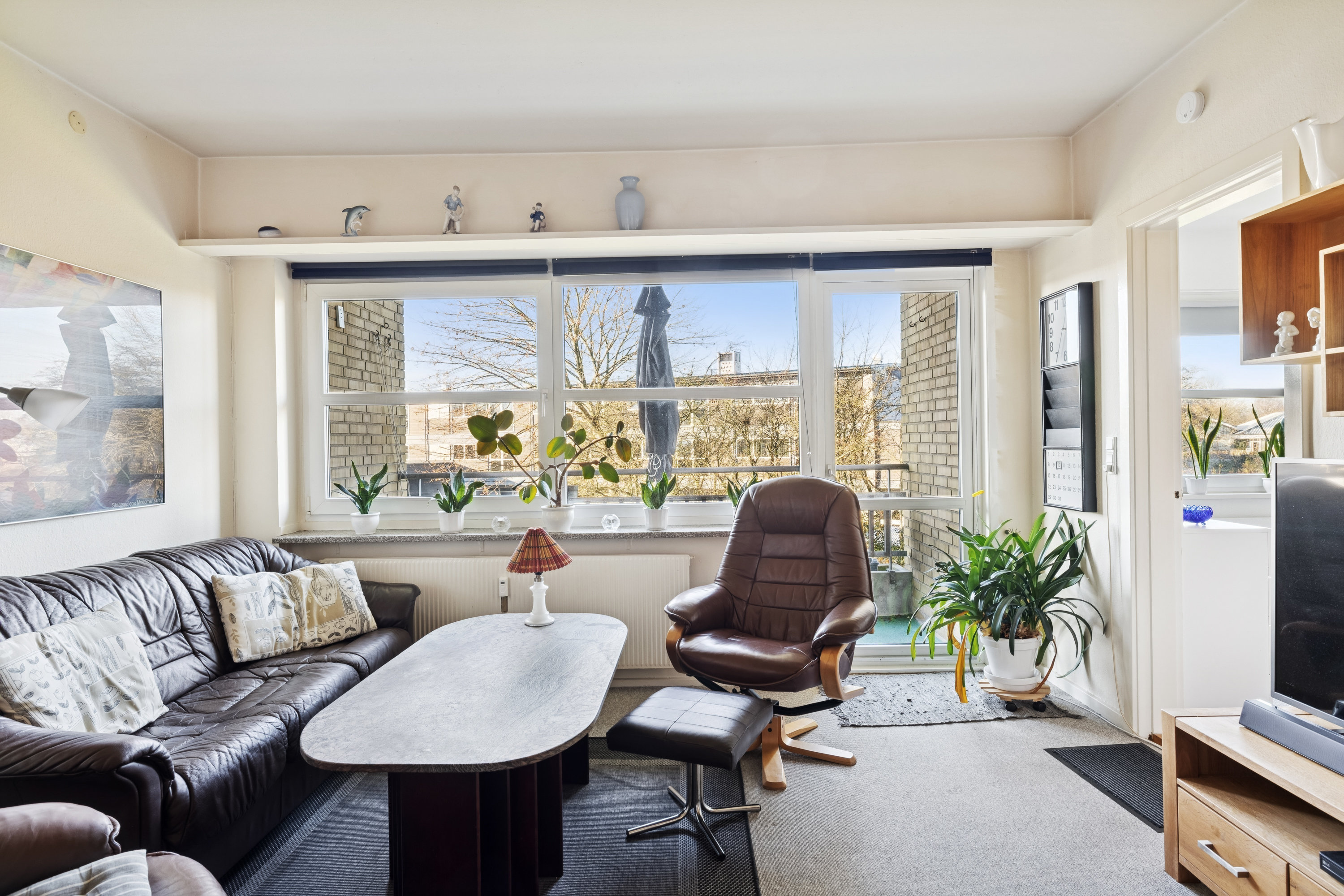 Fremhævet stue billede i fuldskærmstilstand. Billede af Vestervangsvej 49, 1. tv., 8800 Viborg