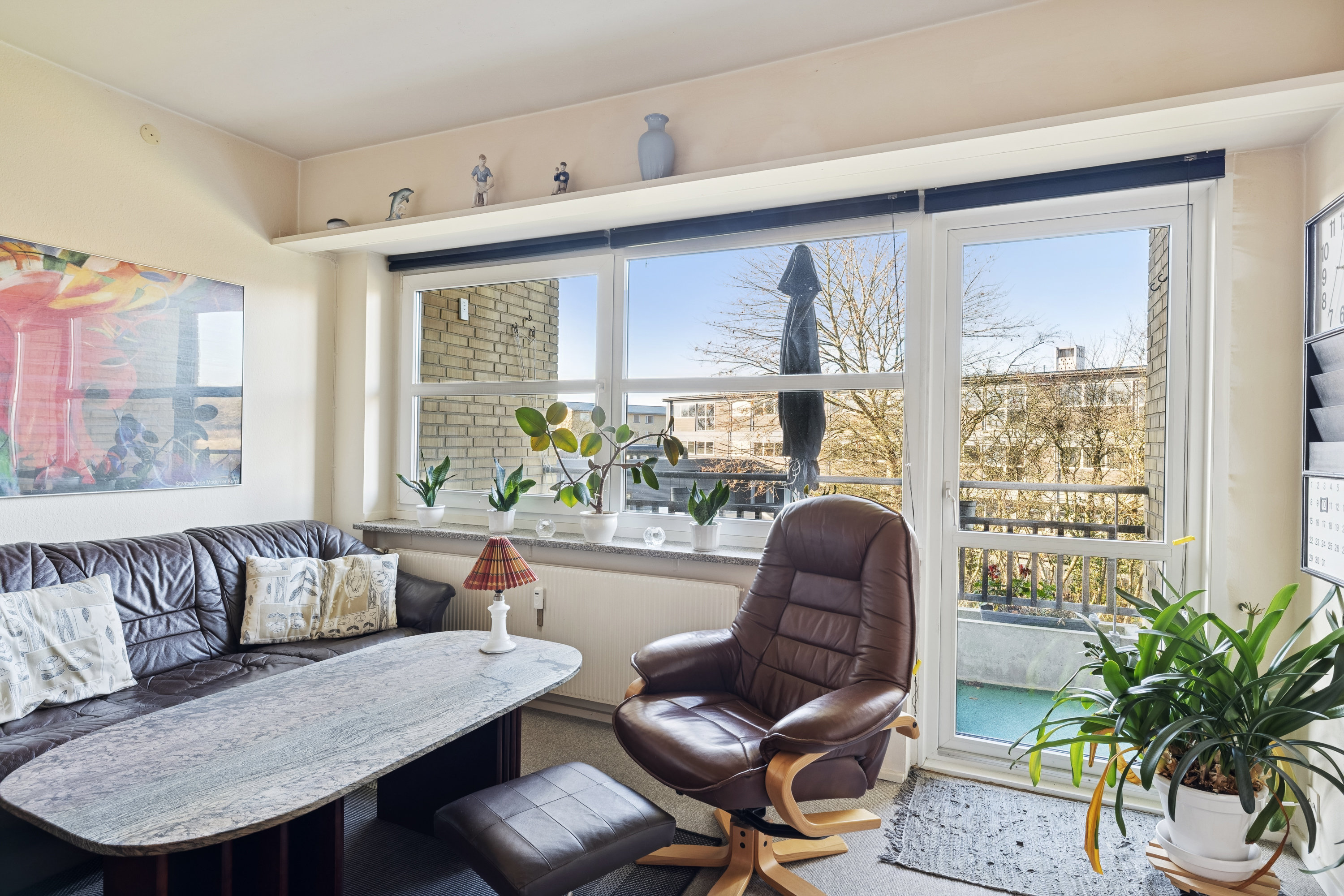 Fremhævet stue billede i fuldskærmstilstand. Billede af Vestervangsvej 49, 1. tv., 8800 Viborg