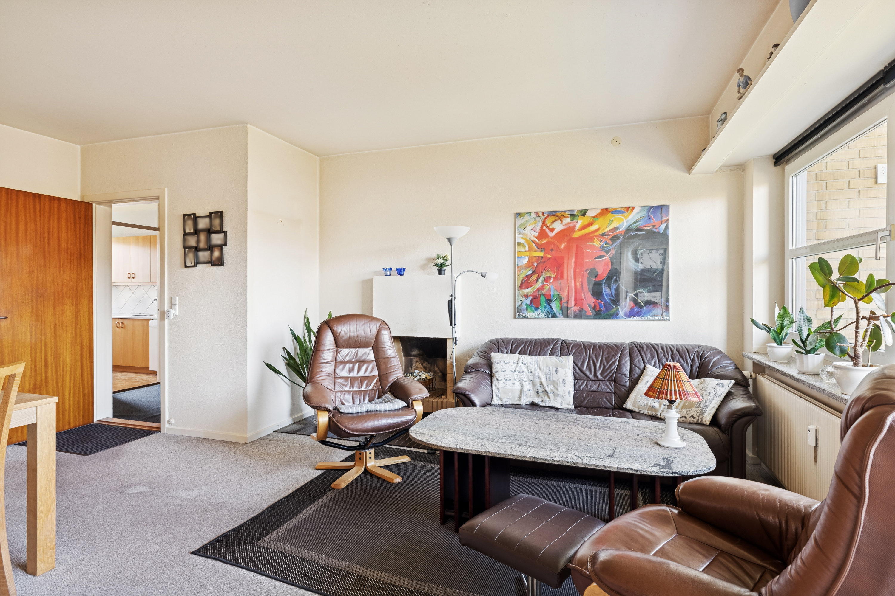 Fremhævet stue billede i fuldskærmstilstand. Billede af Vestervangsvej 49, 1. tv., 8800 Viborg