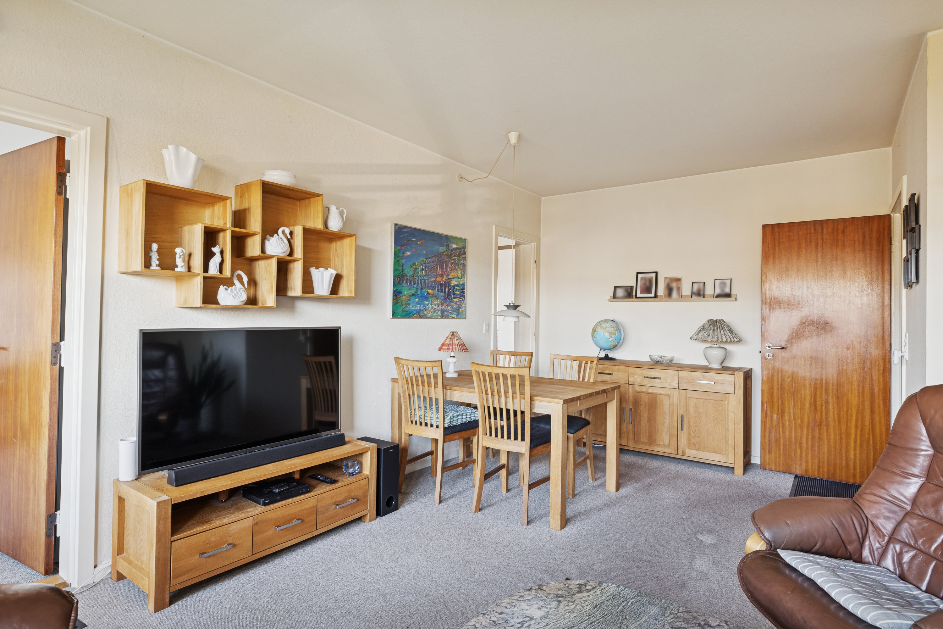 Fremhævet stue billede i fuldskærmstilstand. Billede af Vestervangsvej 49, 1. tv., 8800 Viborg