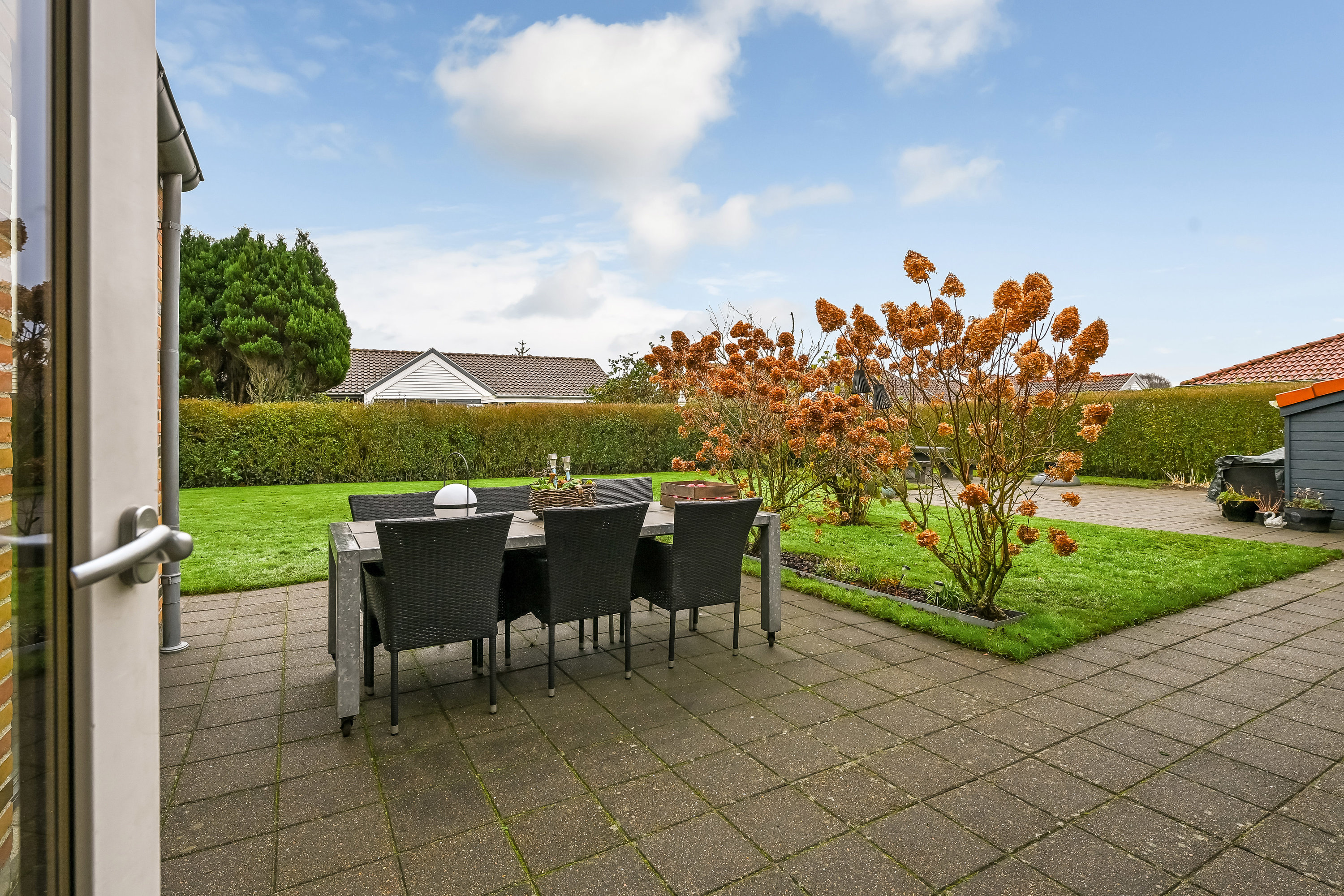 Fremhævet terrasse billede i fuldskærmstilstand. Billede af Løvens Kvarter 57, 6710 Esbjerg V