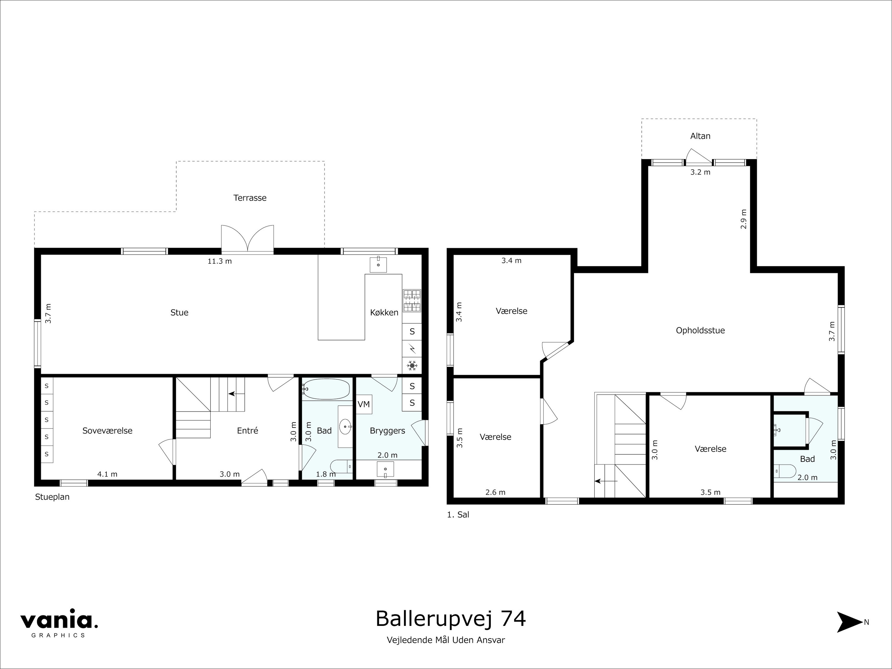 Plantegninger billede af Ballerupvej 74, 3500 Værløse