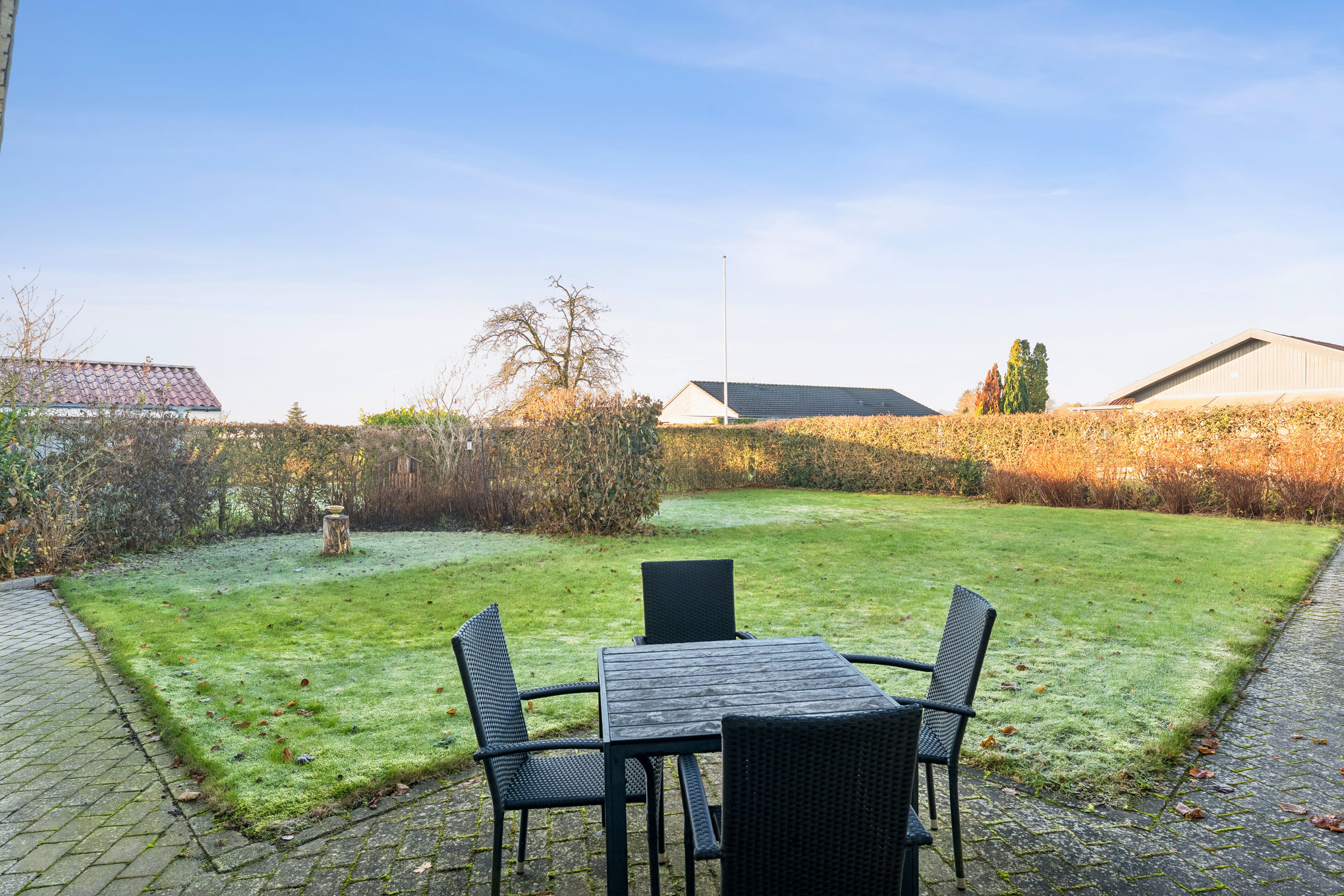 Fremhævet terrasse billede i fuldskærmstilstand. Billede af Stenkløvervej 13, 8920 Randers NV