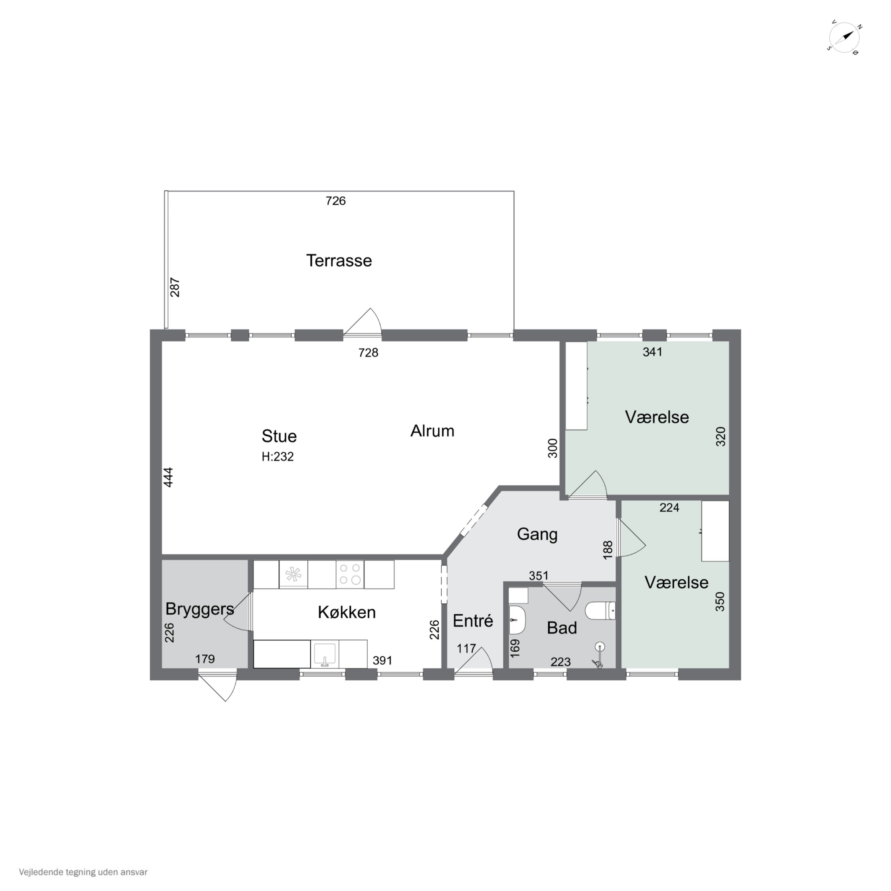 Plantegninger billede af Vestergade 18B, Frøslev, 6330 Padborg