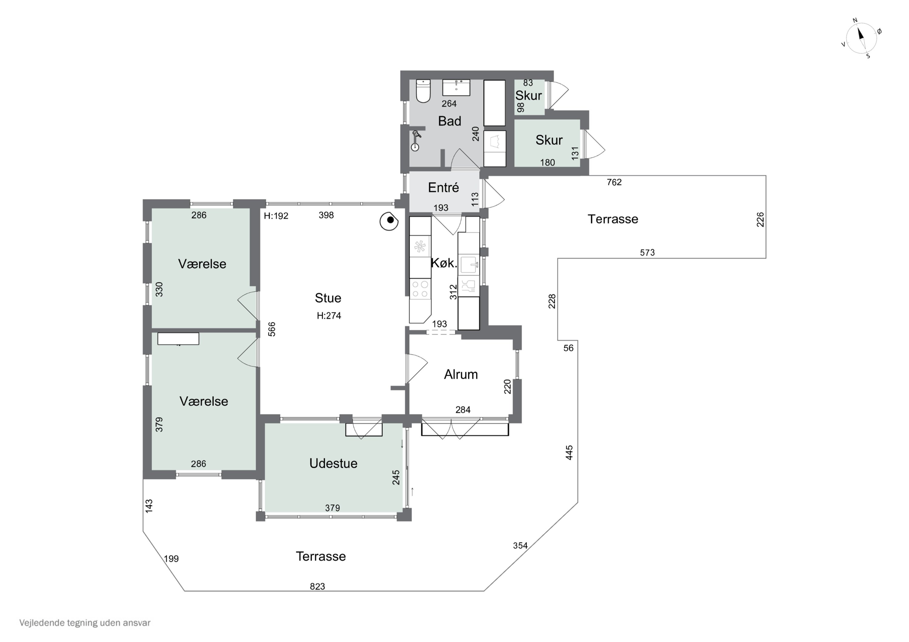 Plantegninger billede af Jens Hansensvej 9, 3360 Liseleje